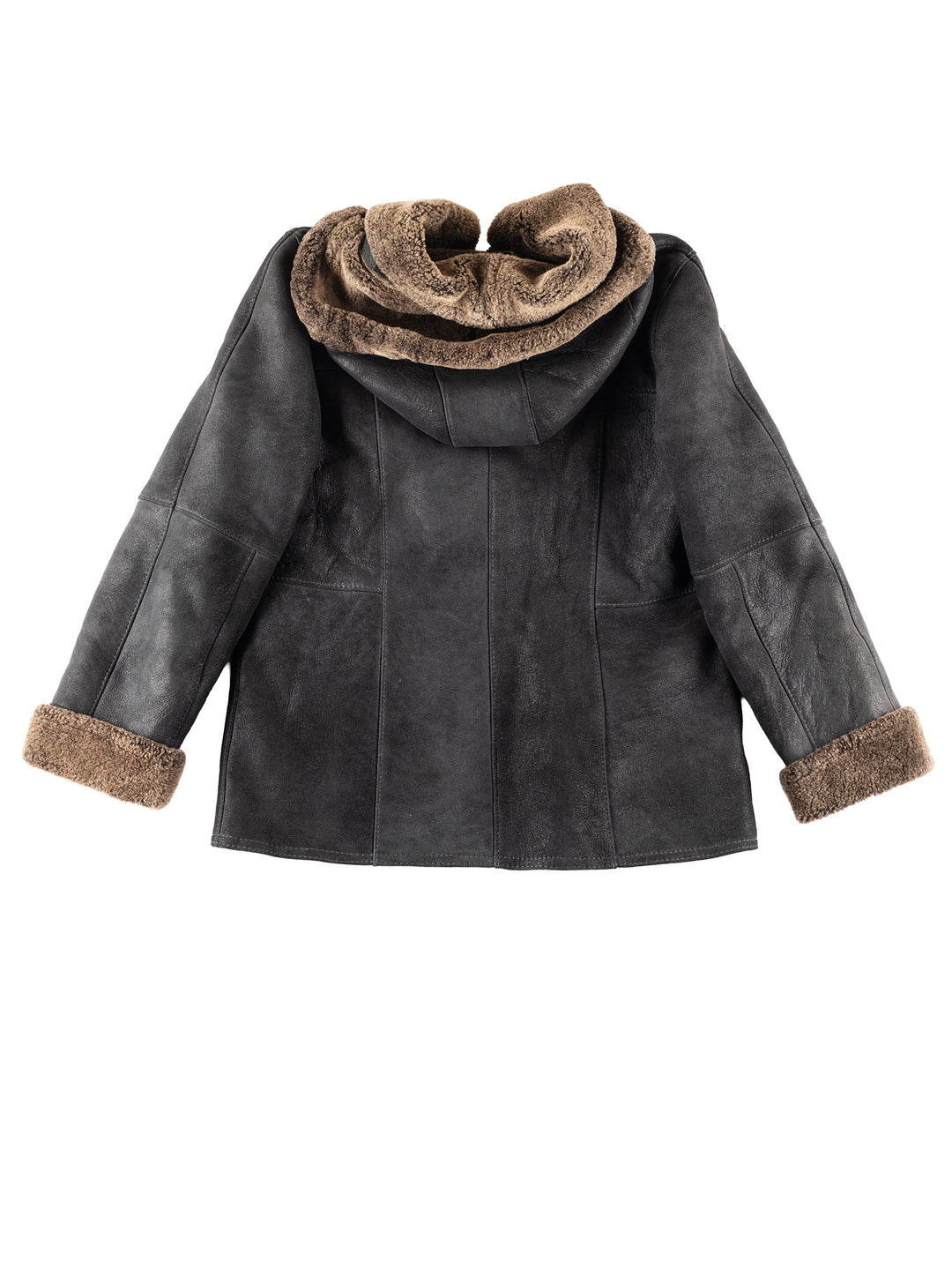 Vintage 00's Women Sheepskin Coat in Black