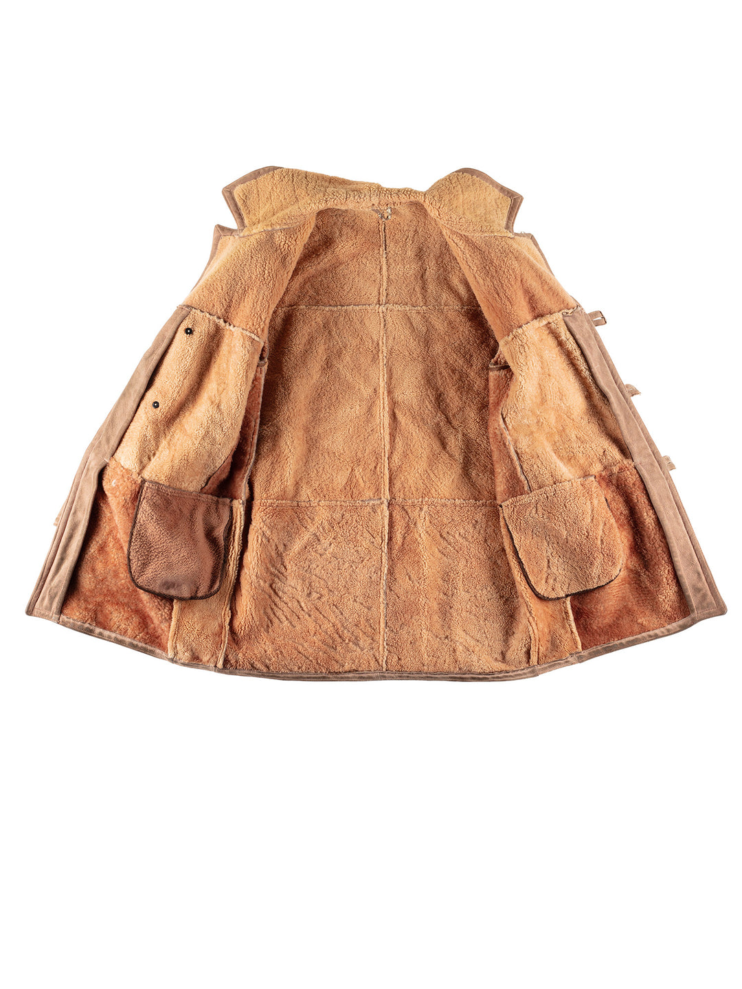 Vintage 70's Men Sheepskin Coat in BeigeVN474