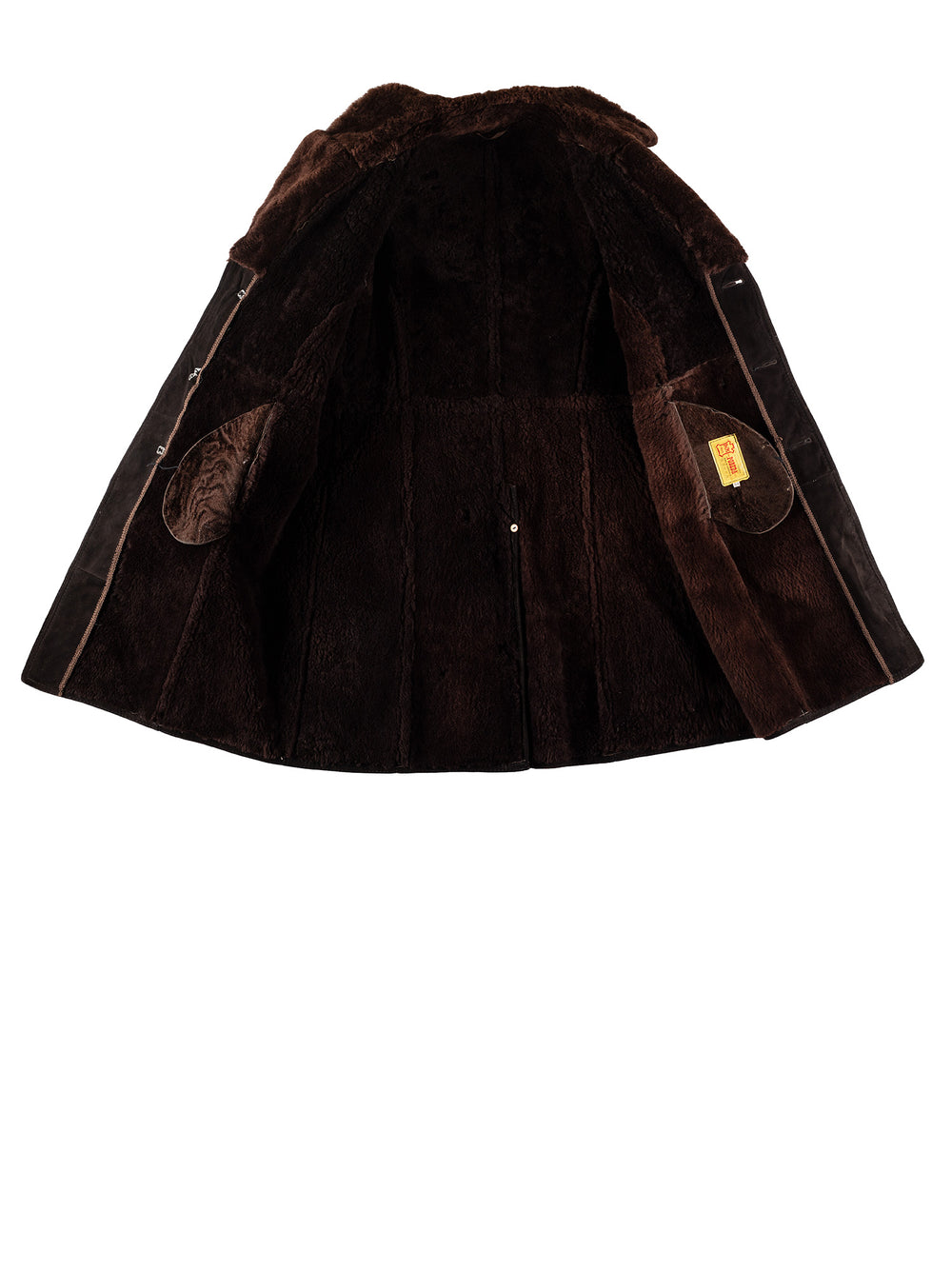 Vintage 70's Men Sheepskin Coat in BrownVN633