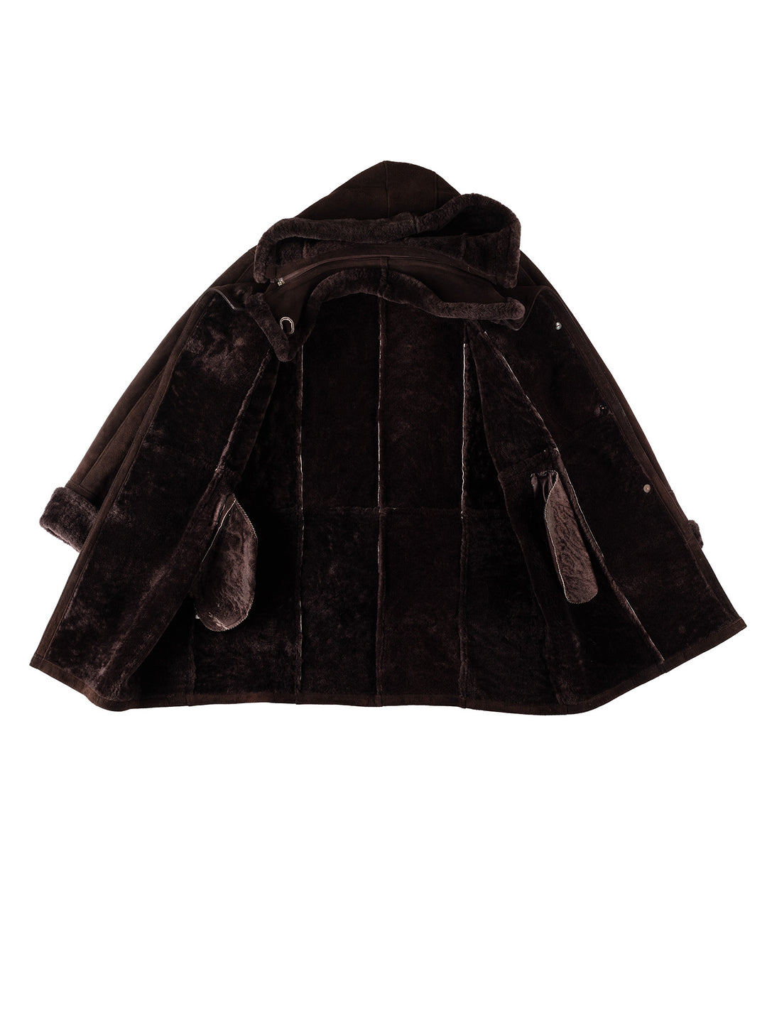 Vintage 80's Women Sheepskin Coat in BrownMN534