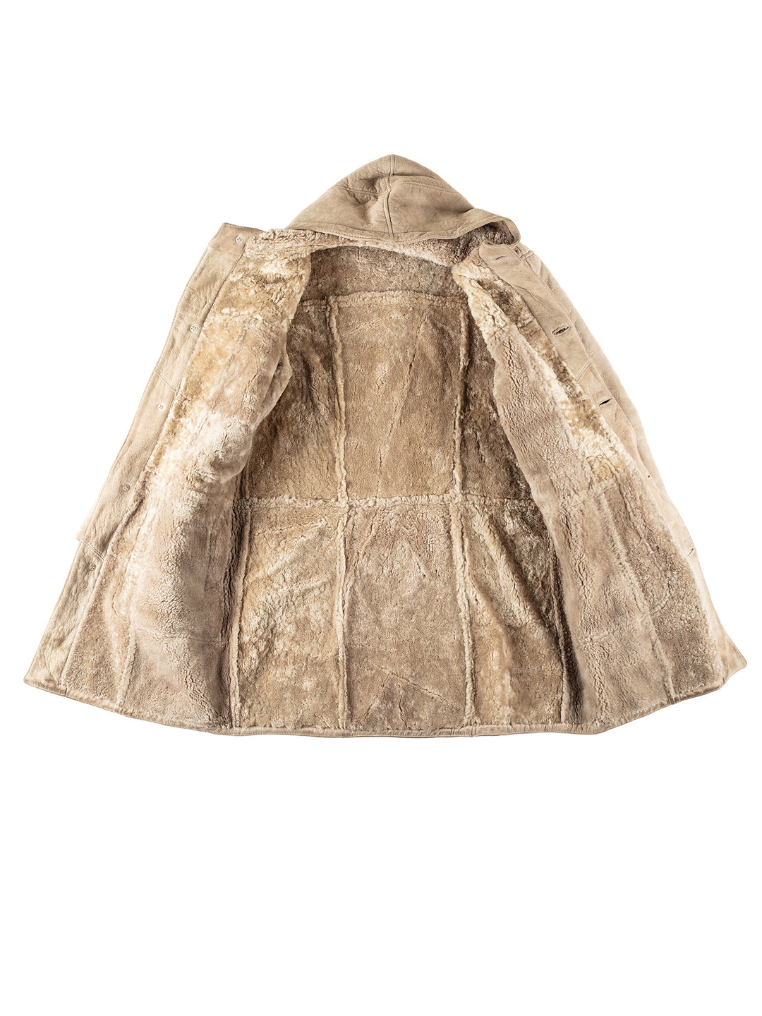 Vintage 80's Men Sheepskin Coat in BeigeVN145