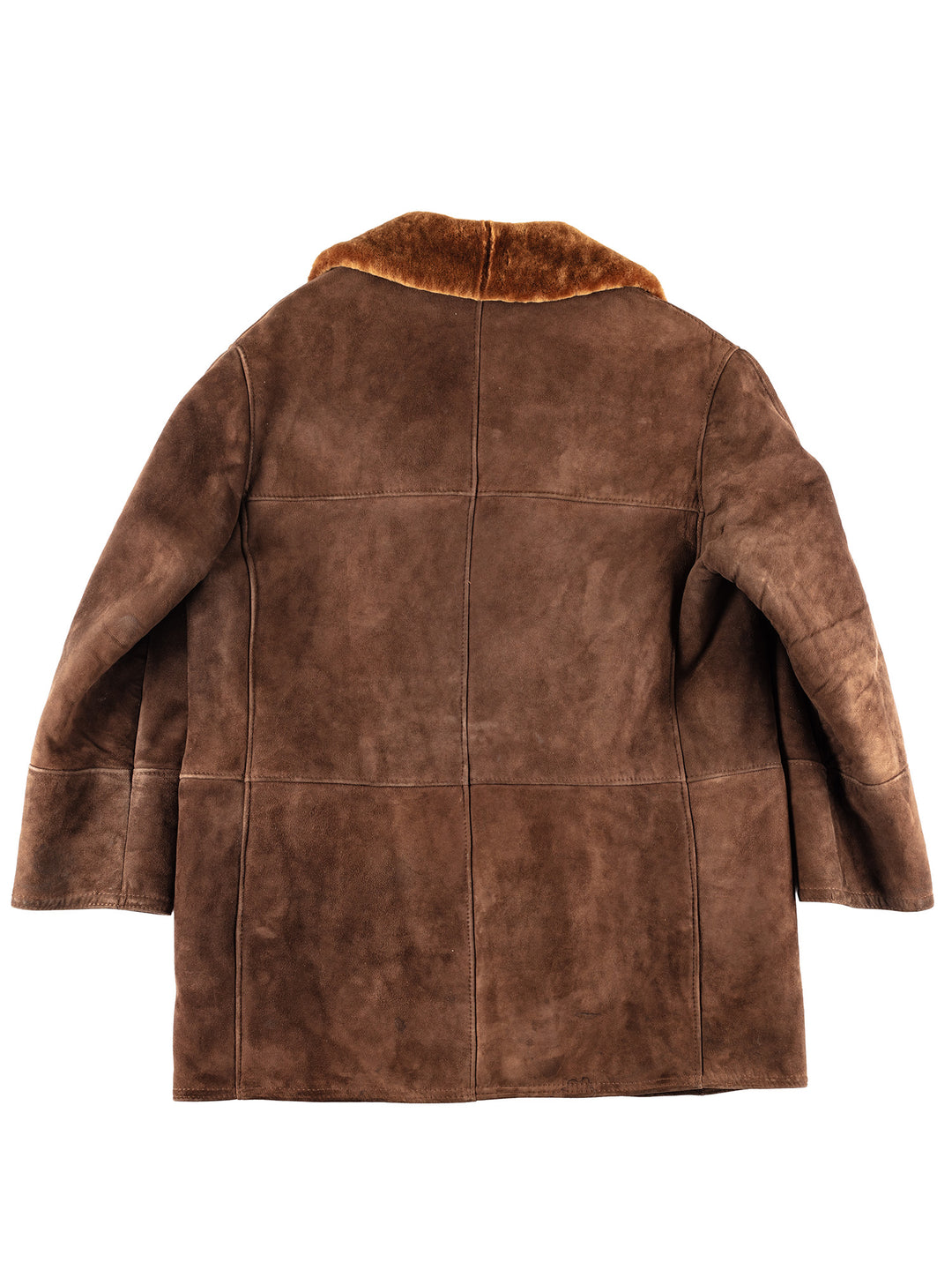 Vintage 70's Men Sheepskin Coat in Brown