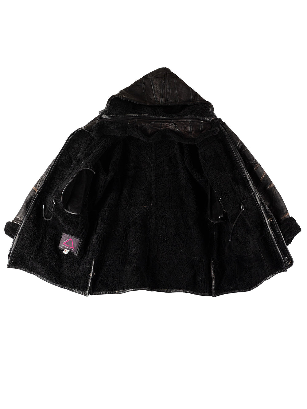 Vintage 80's Women Sheepskin Coat in BlackMN517