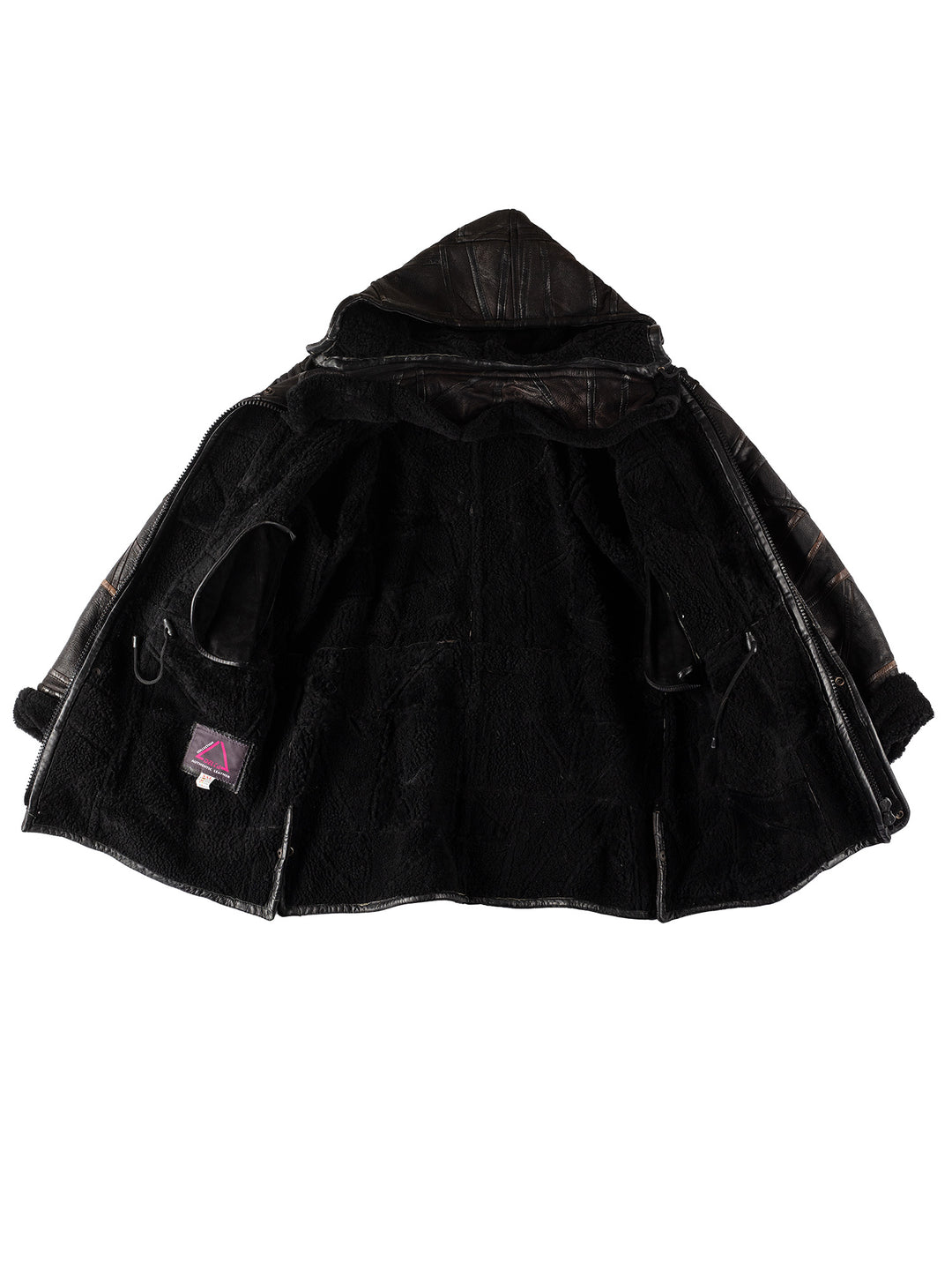 Vintage 80's Women Sheepskin Coat in BlackMN517