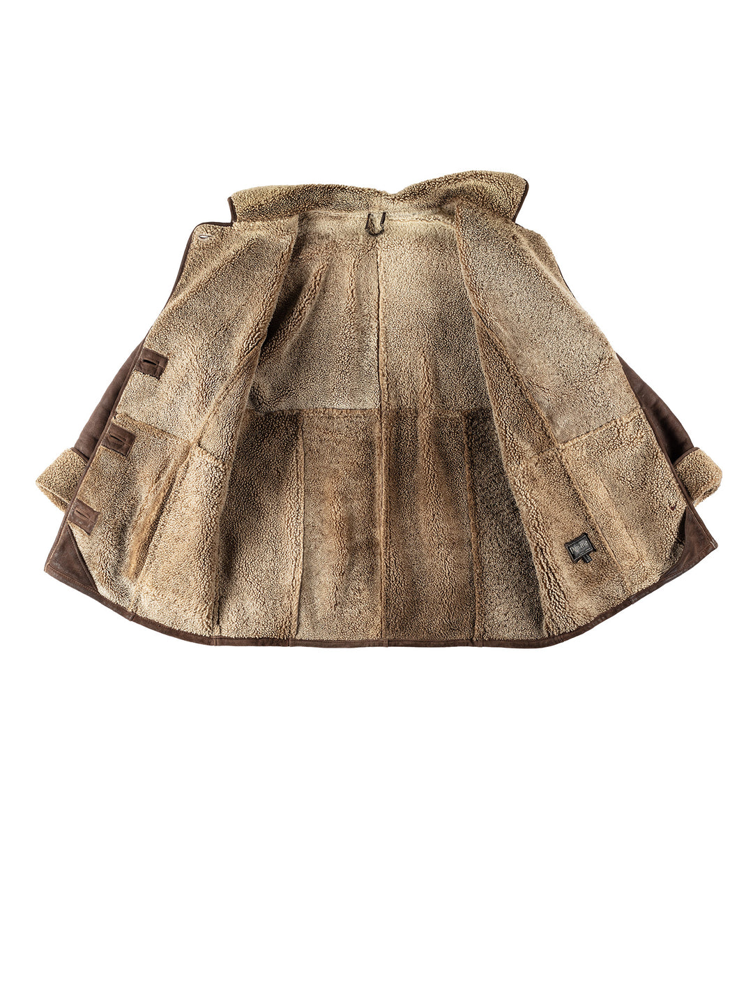 Vintage 80's Women Sheepskin Coat in BrownMN533