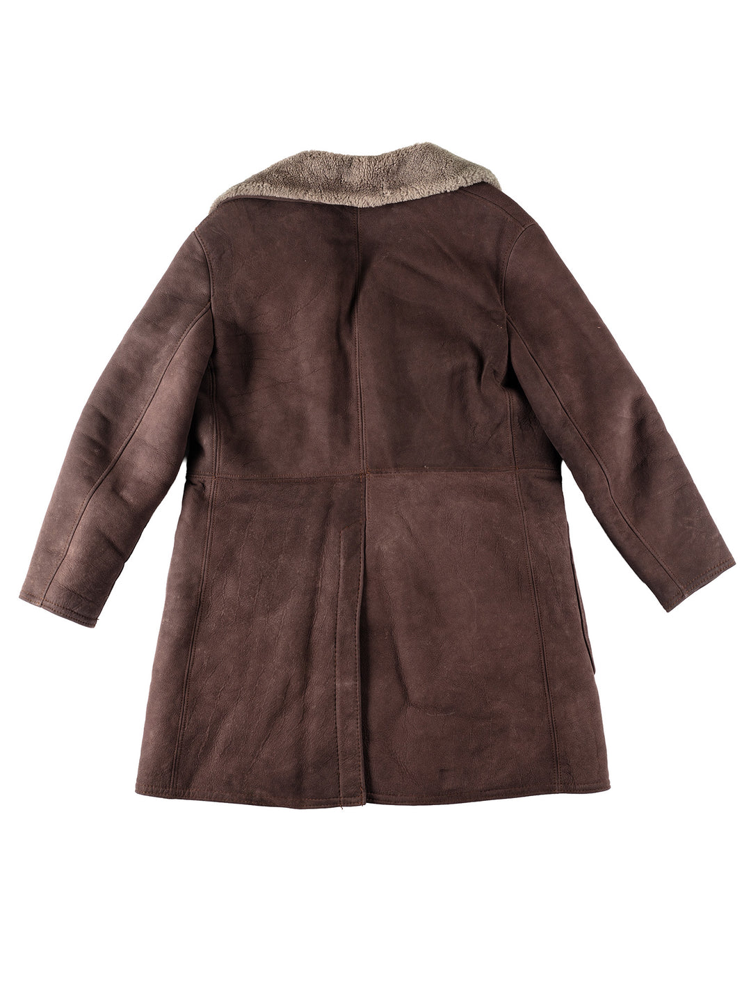 Vintage 70's Men Sheepskin Coat in BrownVN117