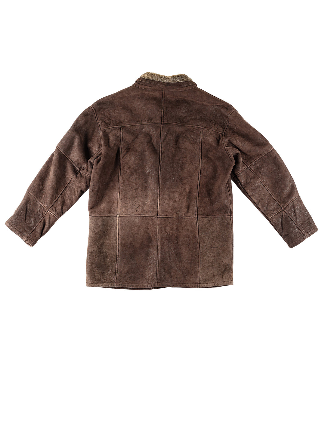 Vintage 80's Men Sheepskin Coat in BrownVN227