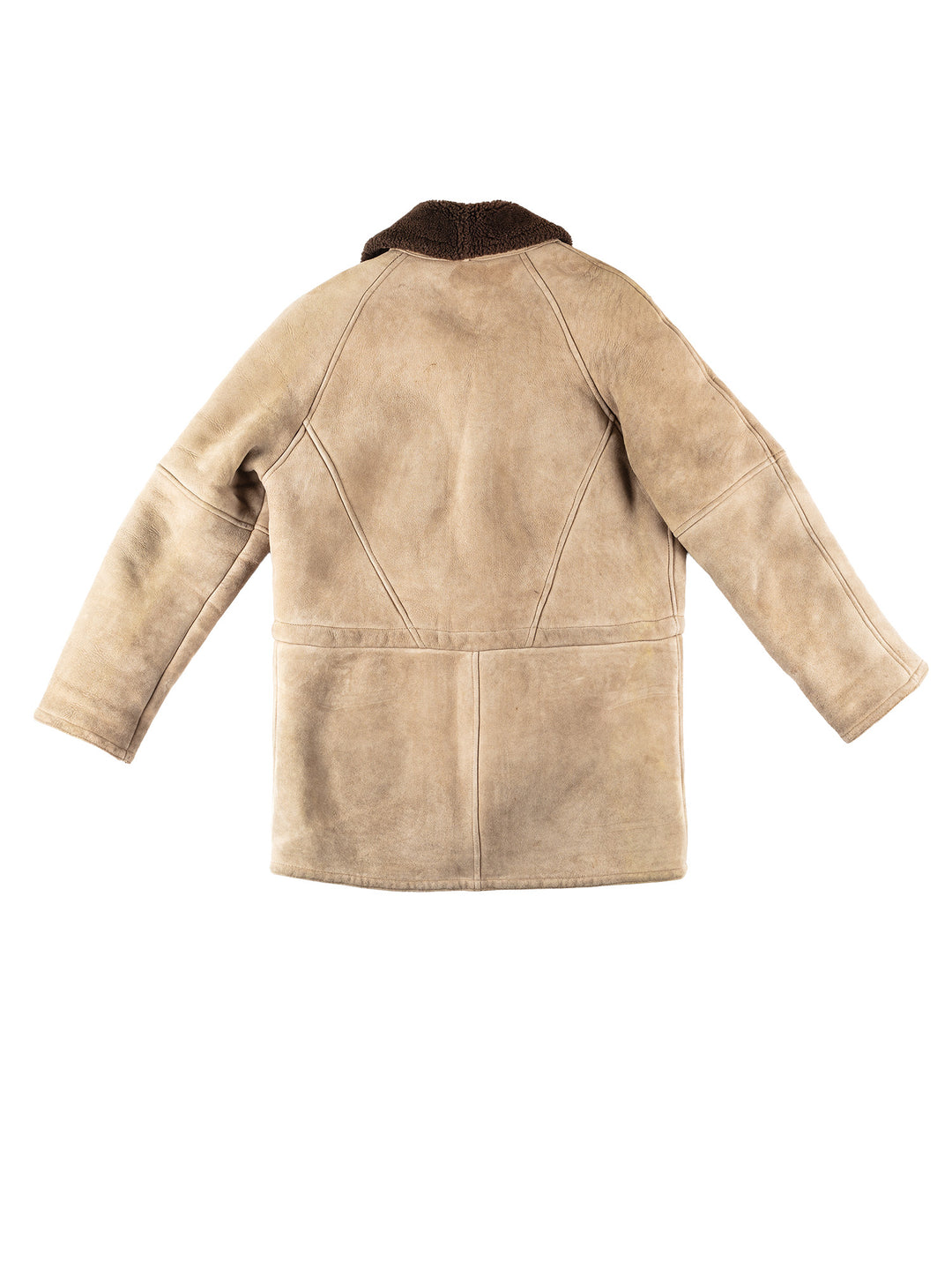 Vintage 80's Men Sheepskin Coat in BeigeVN225