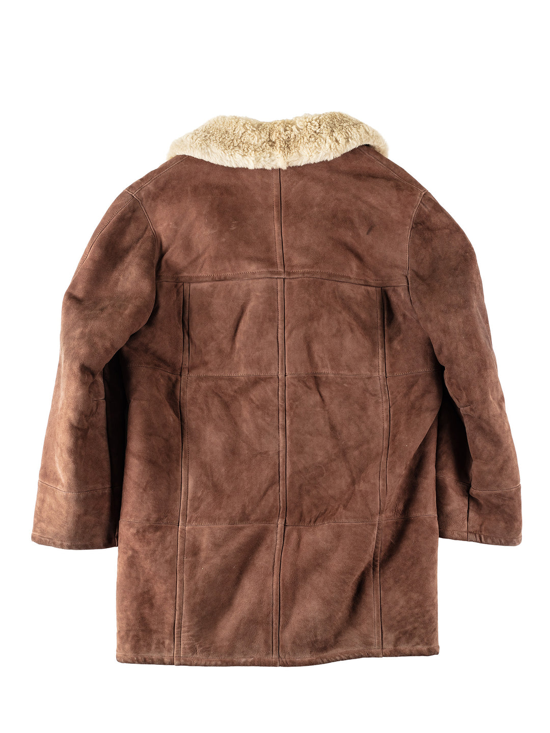 Vintage 80's Men Sheepskin Coat in BrownVN140