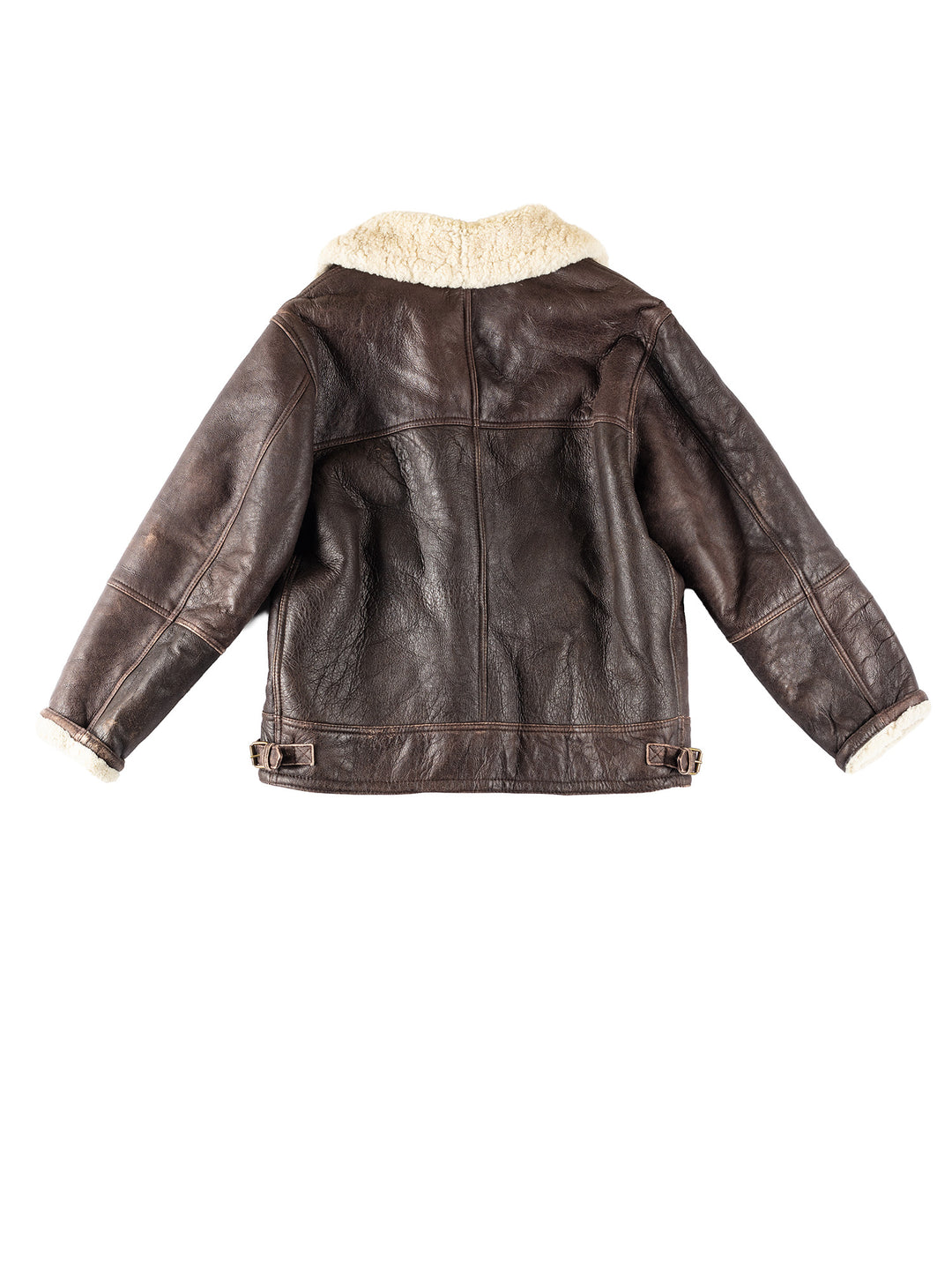 Vintage 80's Men Sheepskin Jacket in BrownVN332
