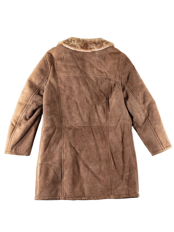 Vintage 70's Men Sheepskin Coat in BeigeVN119