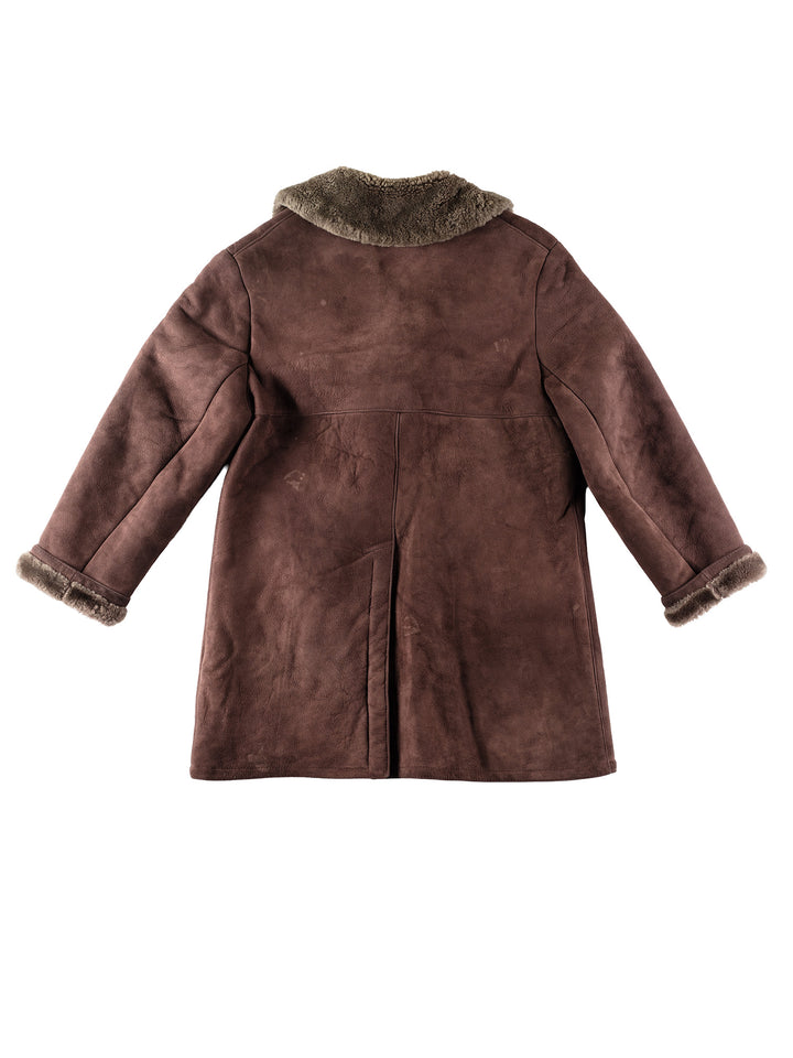 Vintage 70's Men Sheepskin Coat in BrownVN186