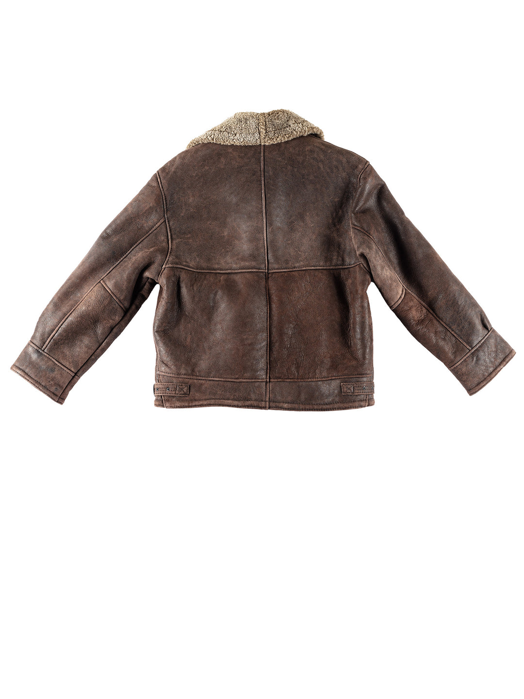 Vintage 80's Men Sheepskin Jacket in BrownVN382