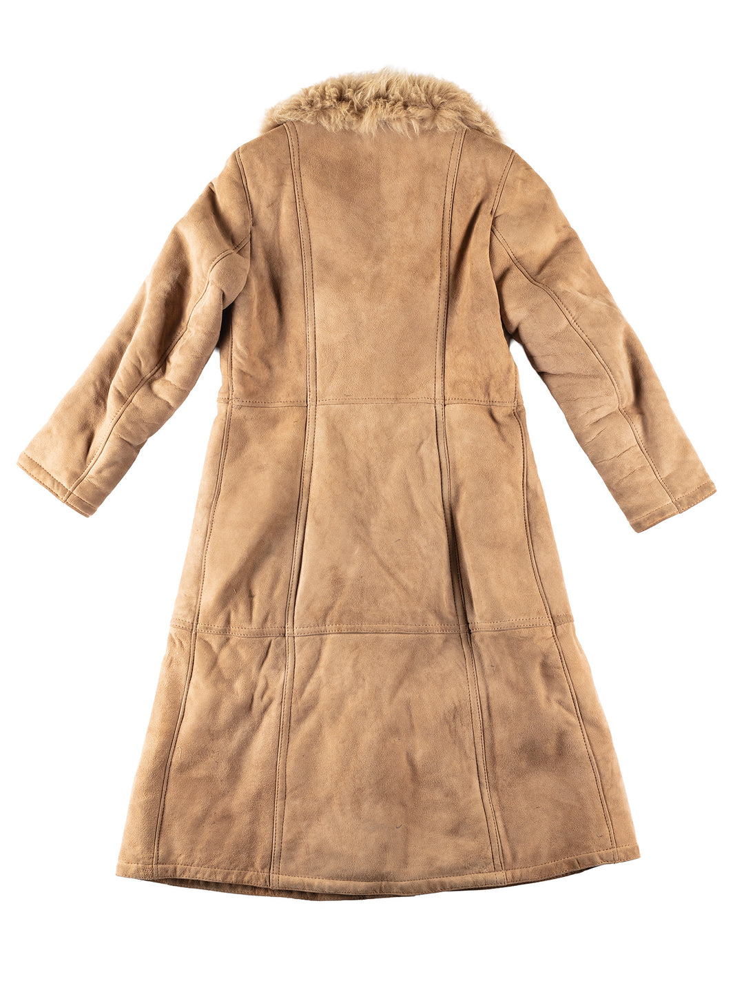 Vintage 90's Women Sheepskin Coat in BeigeMN216