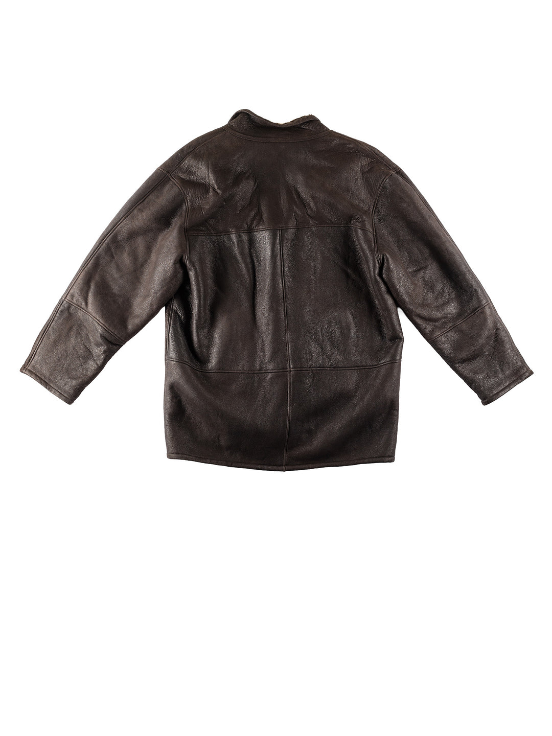Vintage 80's Men Sheepskin Coat in BrownVN181