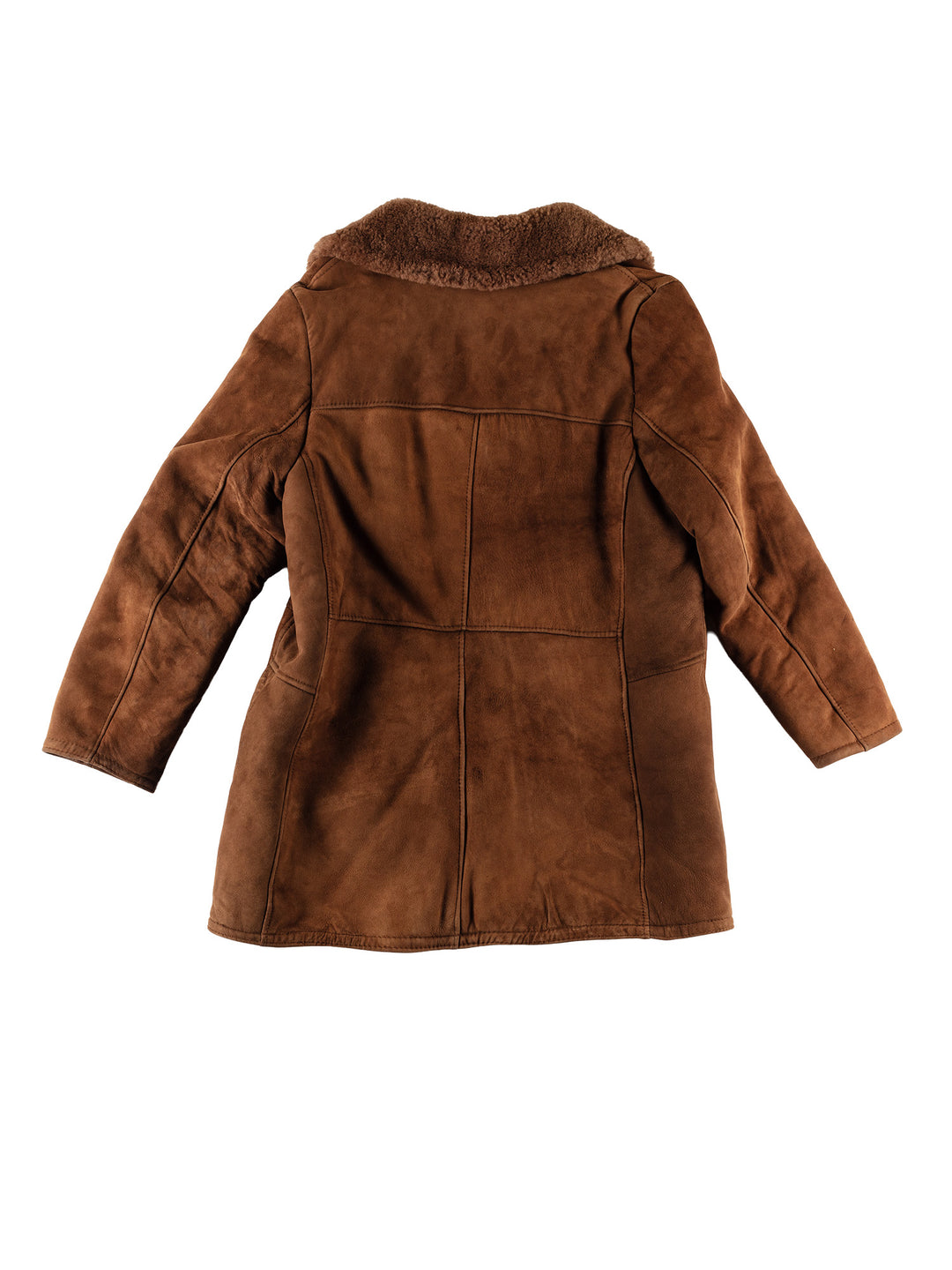 Vintage 80's Men Sheepskin Coat in BrownVN603