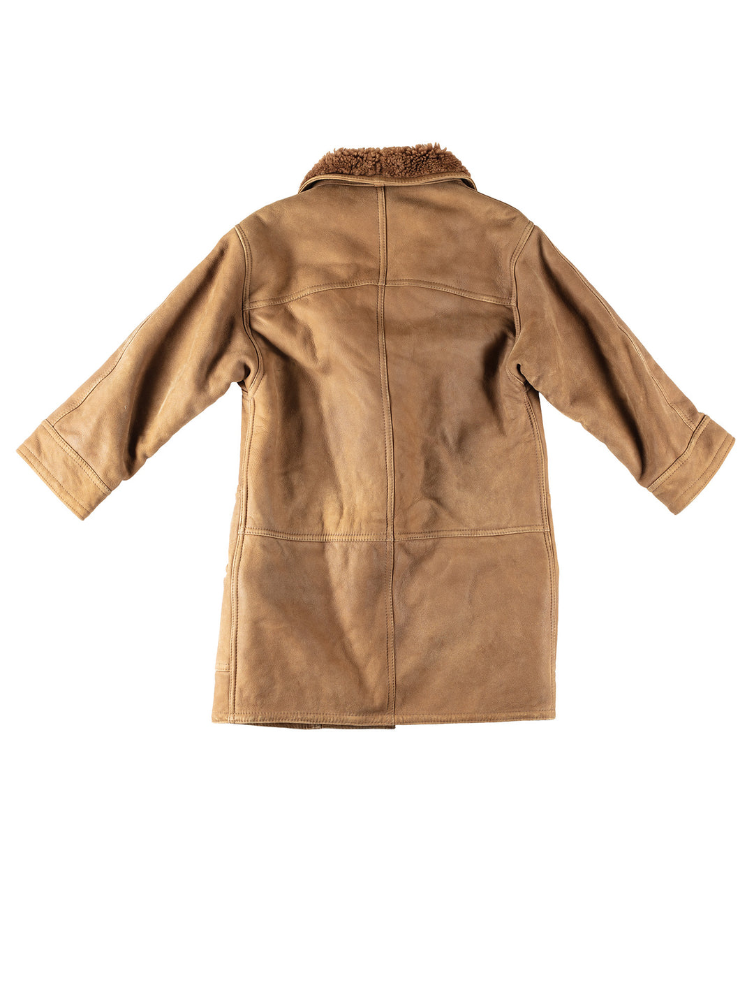 Vintage 80's Women Sheepskin Coat in BrownMN171