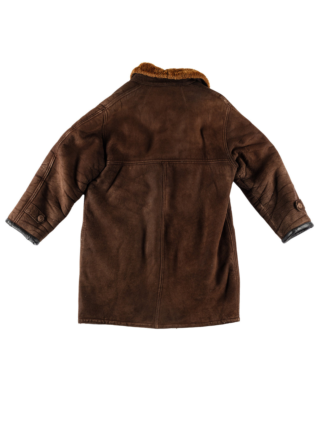 Vintage 70's Men Sheepskin Coat in BrownVN602