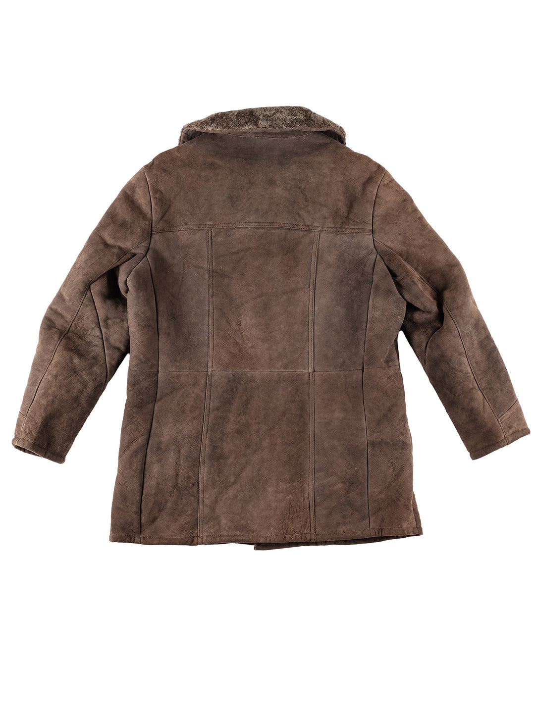 Vintage 80's Men Sheepskin Coat in BrownVN107