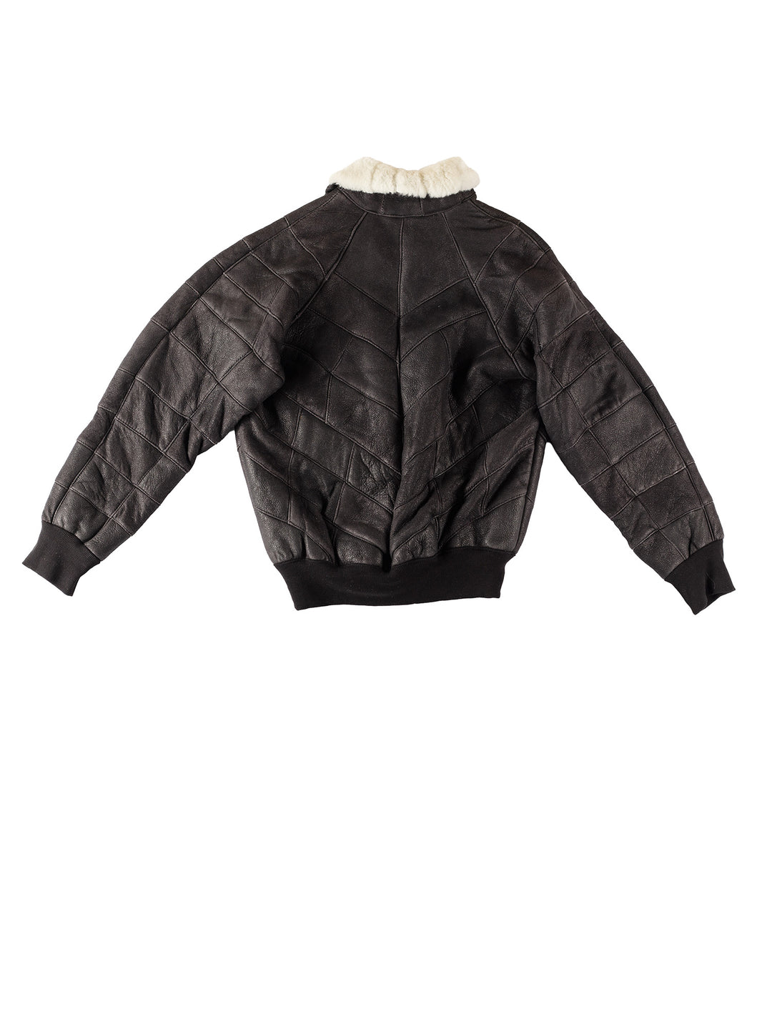 Vintage 90's Men Sheepskin Jacket in BlackVN355