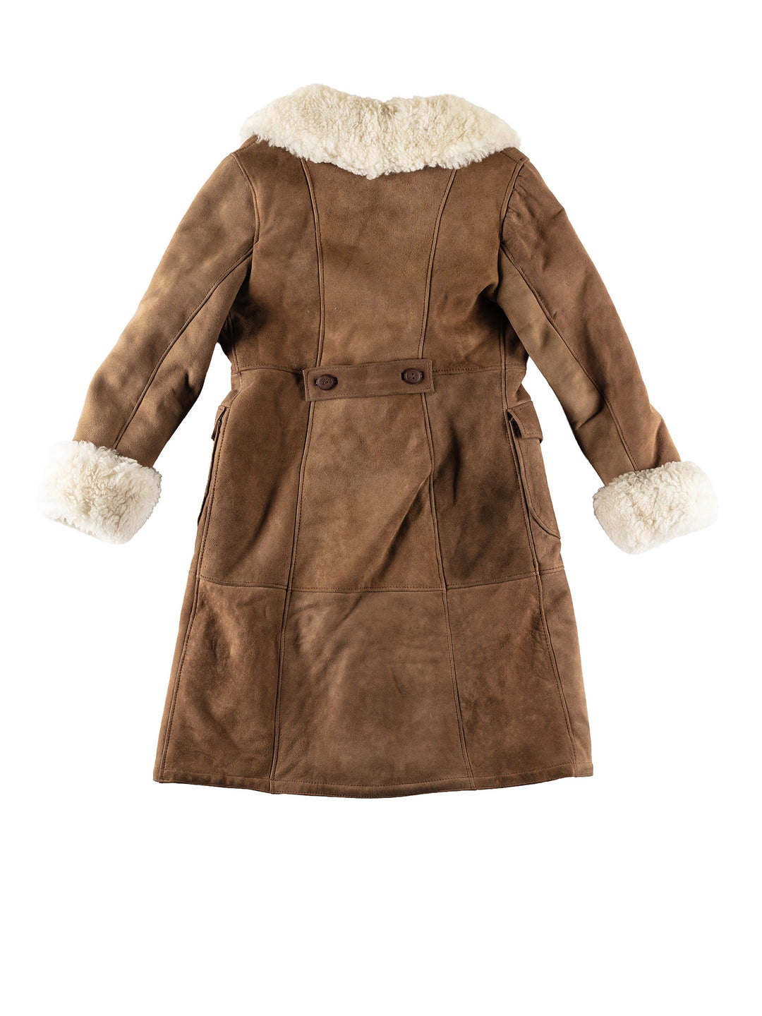 Vintage 70's Women Sheepskin Coat in BrownMN264