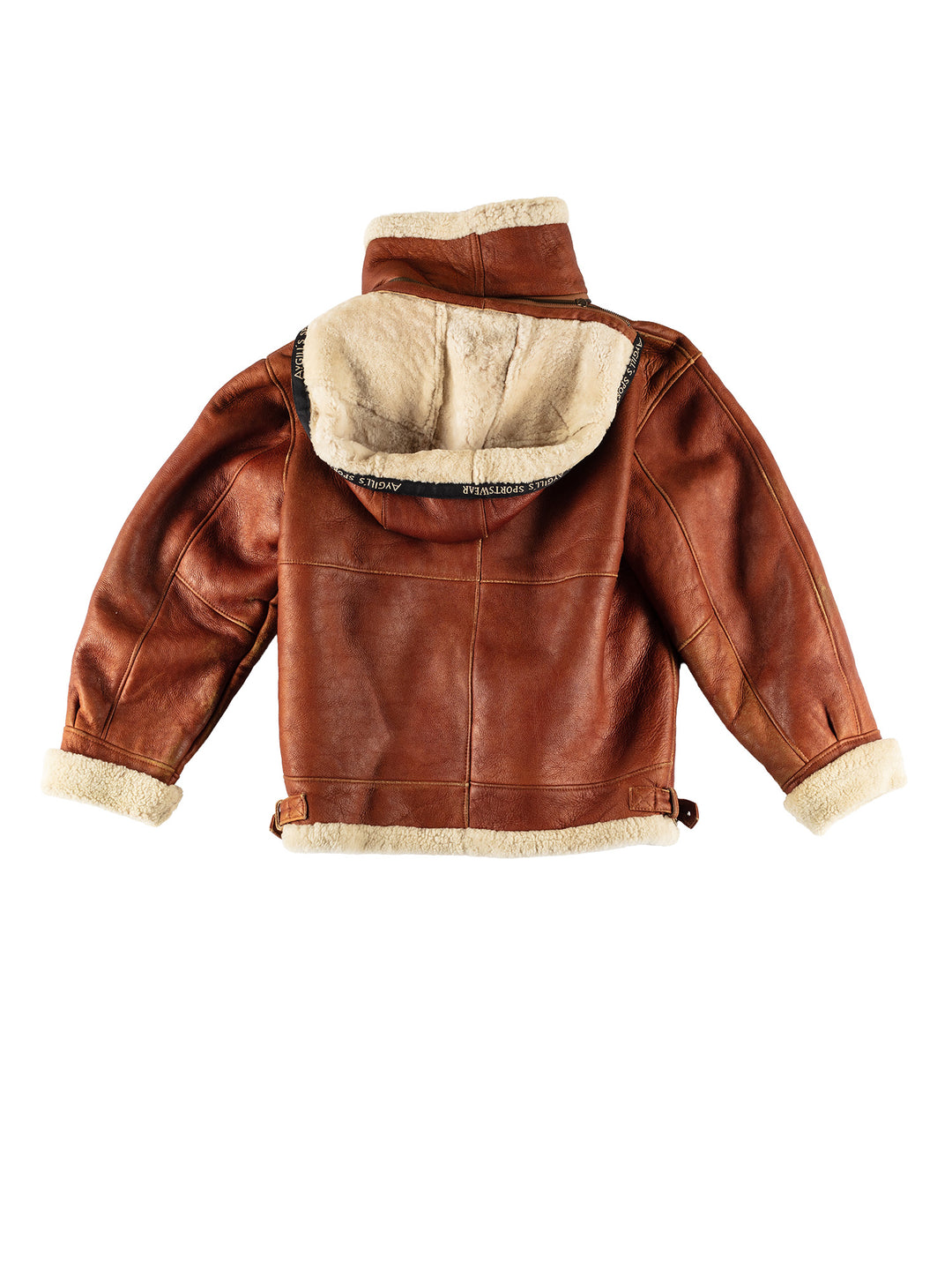 Vintage 80's Men Sheepskin Jacket in BrownVN631