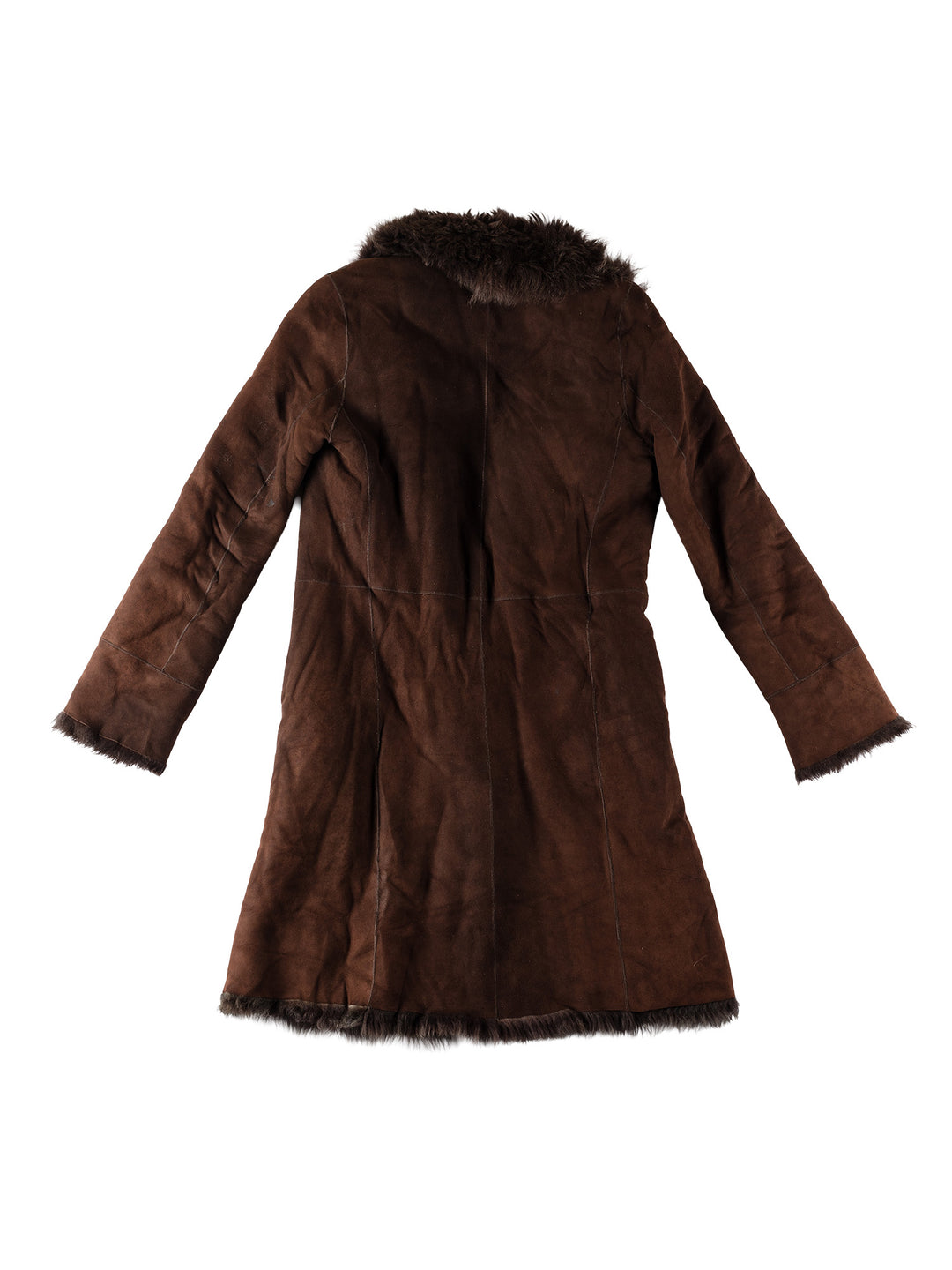 Vintage 70's Women Sheepskin Coat in BrownMN511
