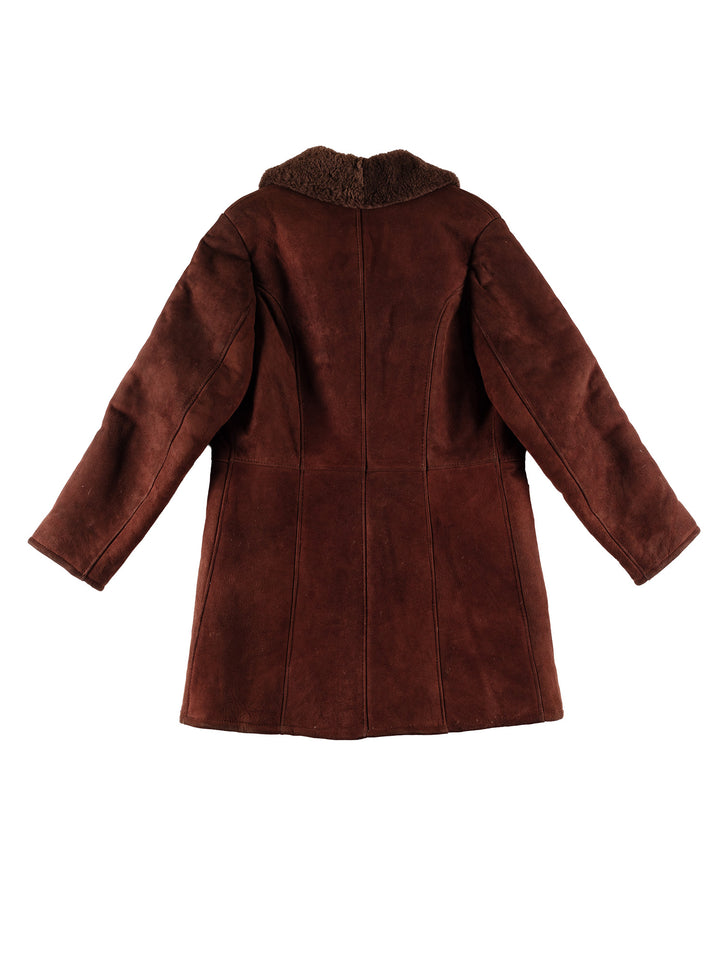 Vintage 70's Men Sheepskin Coat in BrownVN616