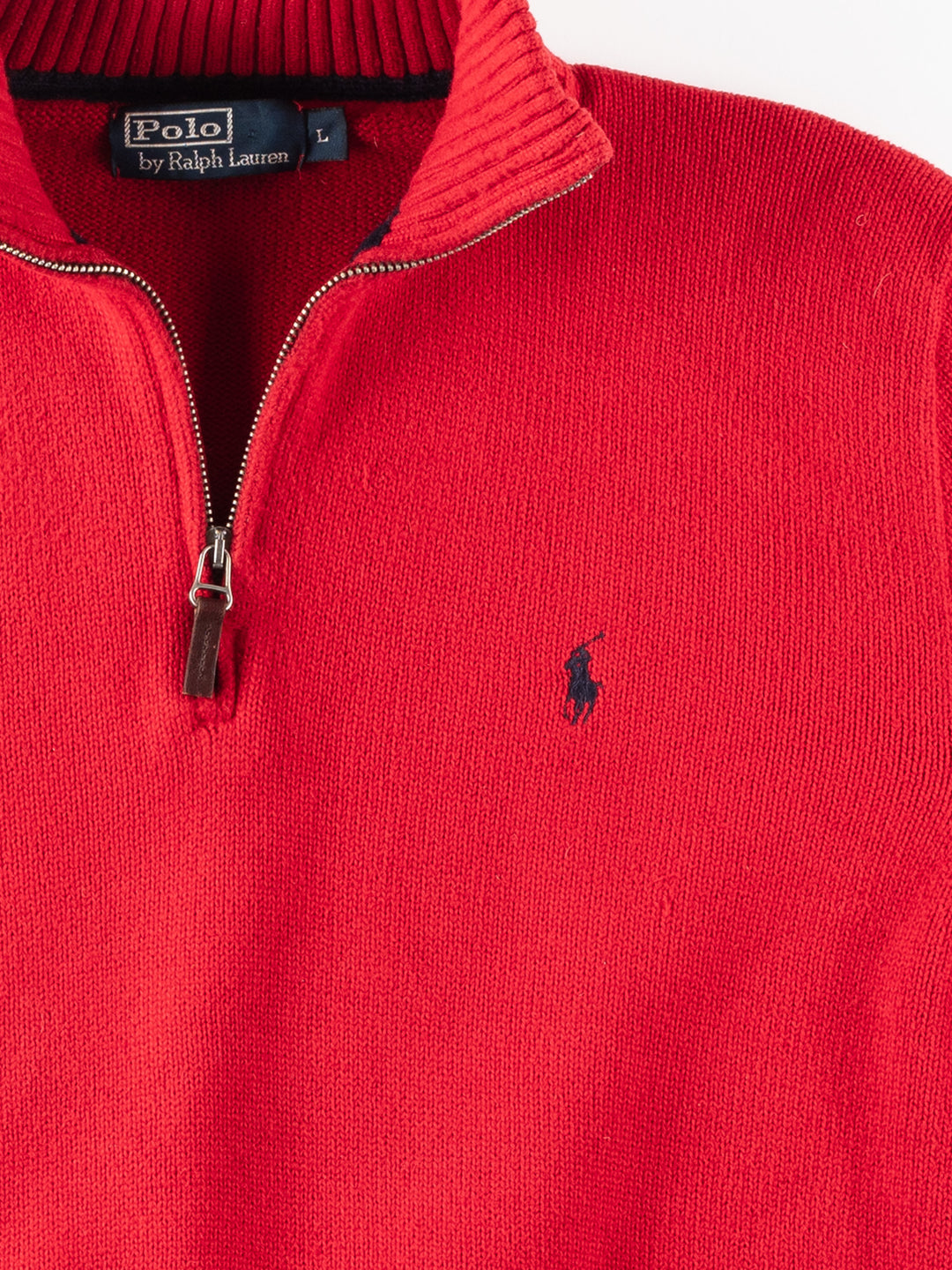 Vintage 2000. gadu vīriešu Ralph Lauren džemperis sarkanā krāsā