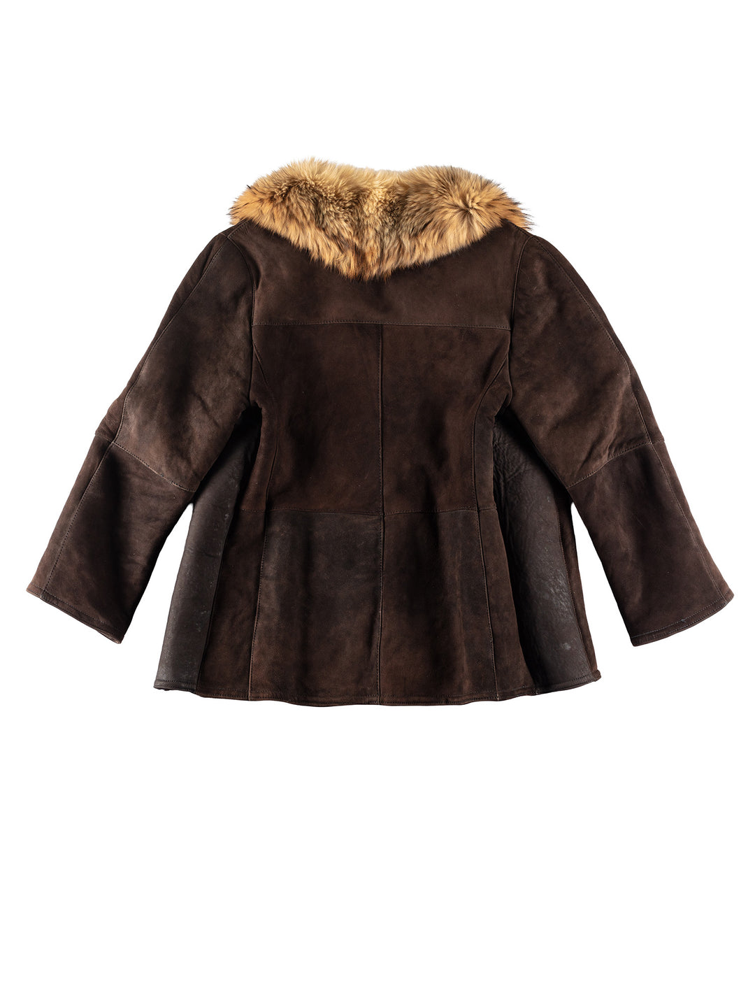 Vintage 80's Women Sheepskin Coat in BrownMN253