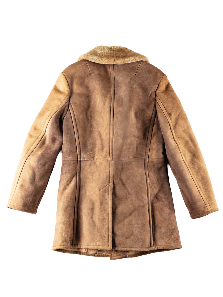 Vintage 70's Men Sheepskin Coat in BeigeVN389