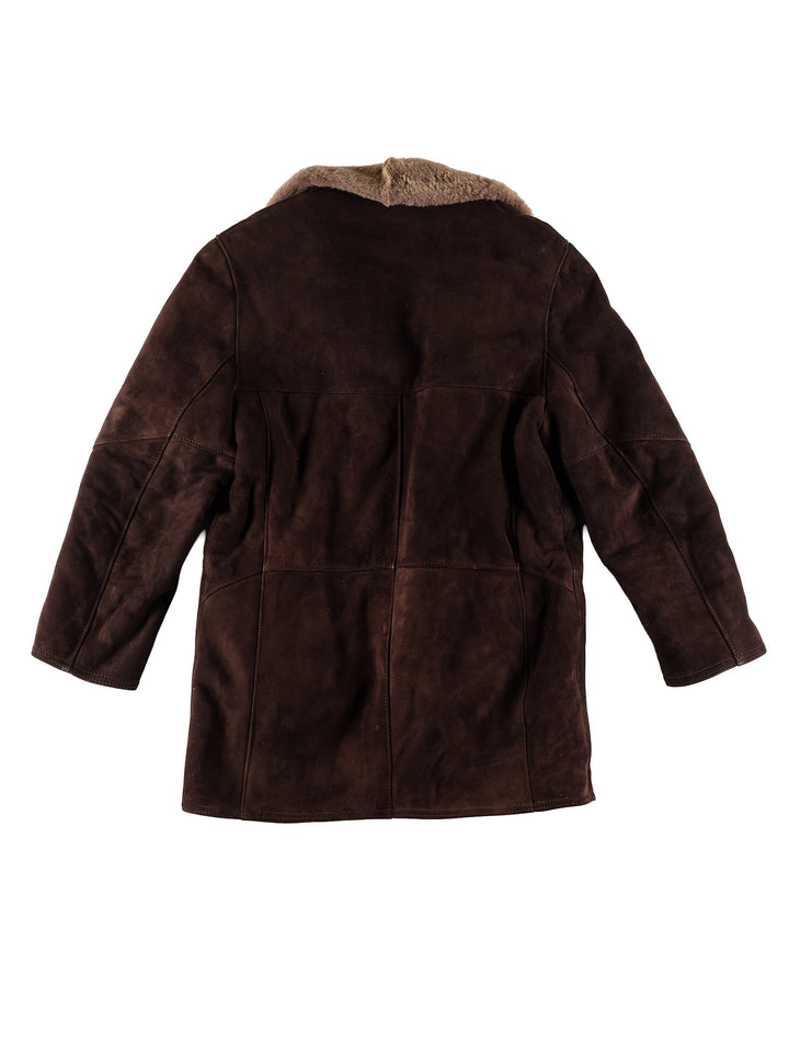 Vintage 70's Men Sheepskin Coat in BrownVN607