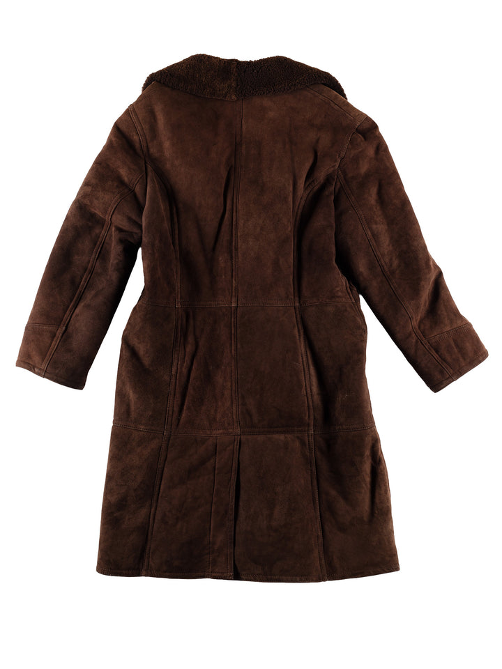 Vintage 70's Men Sheepskin Coat in BrownVN507