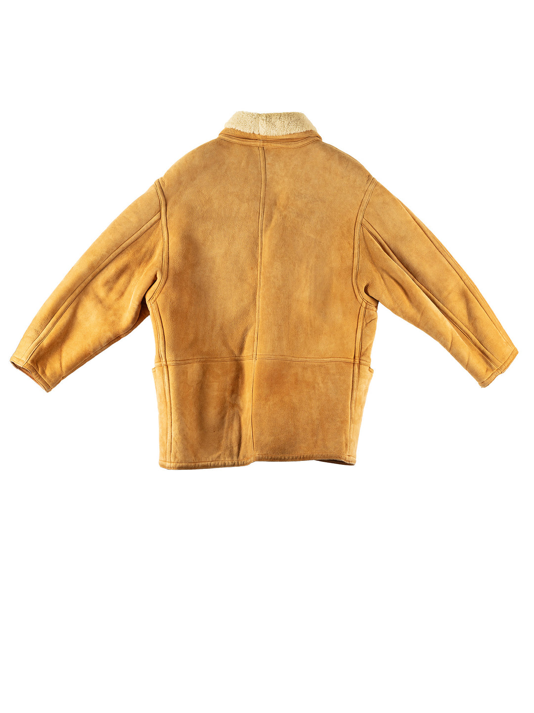Vintage 80's Men Sheepskin Coat in BrownVN198