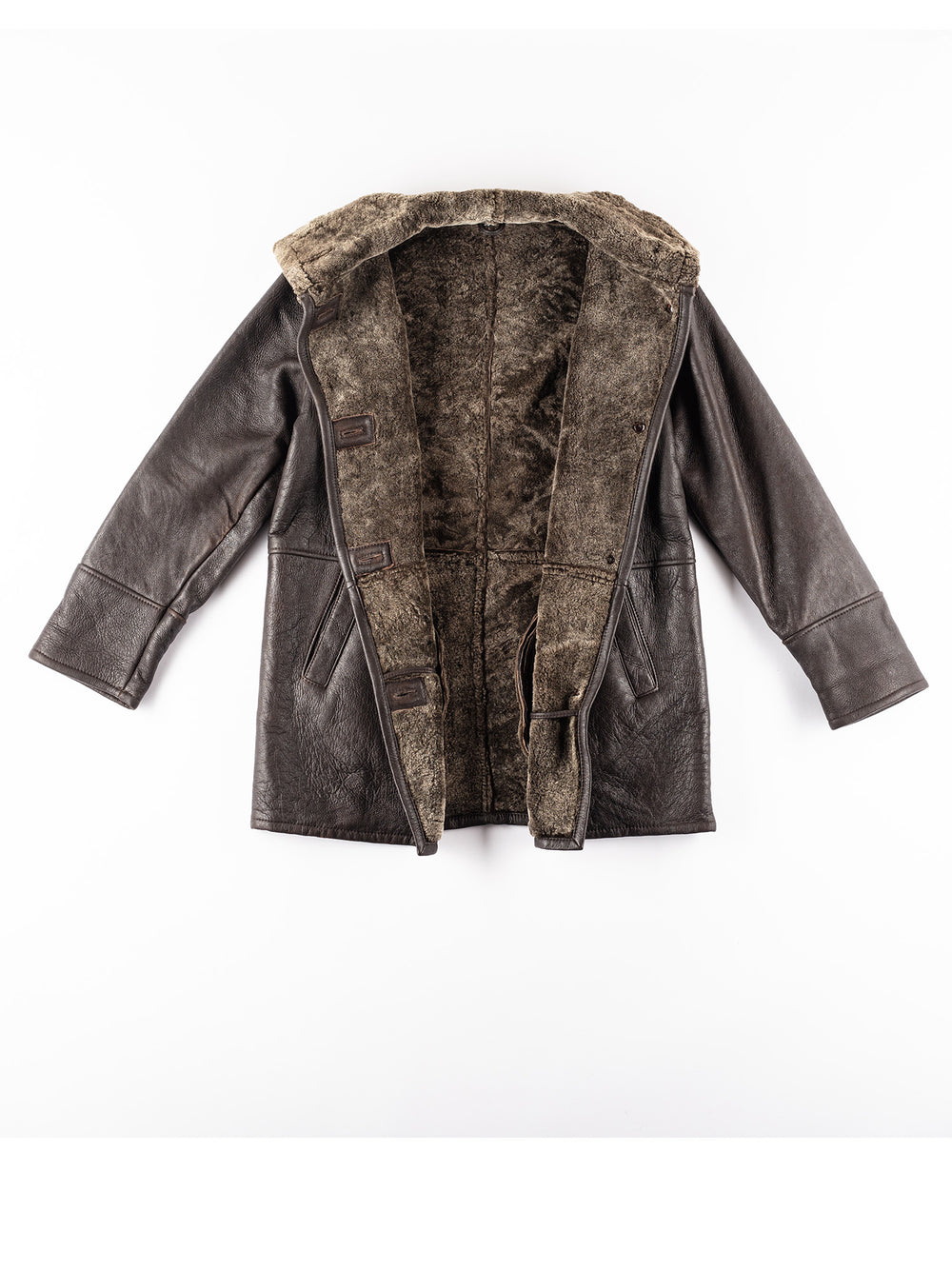 Vintage 90's Women Sheepskin Coat in