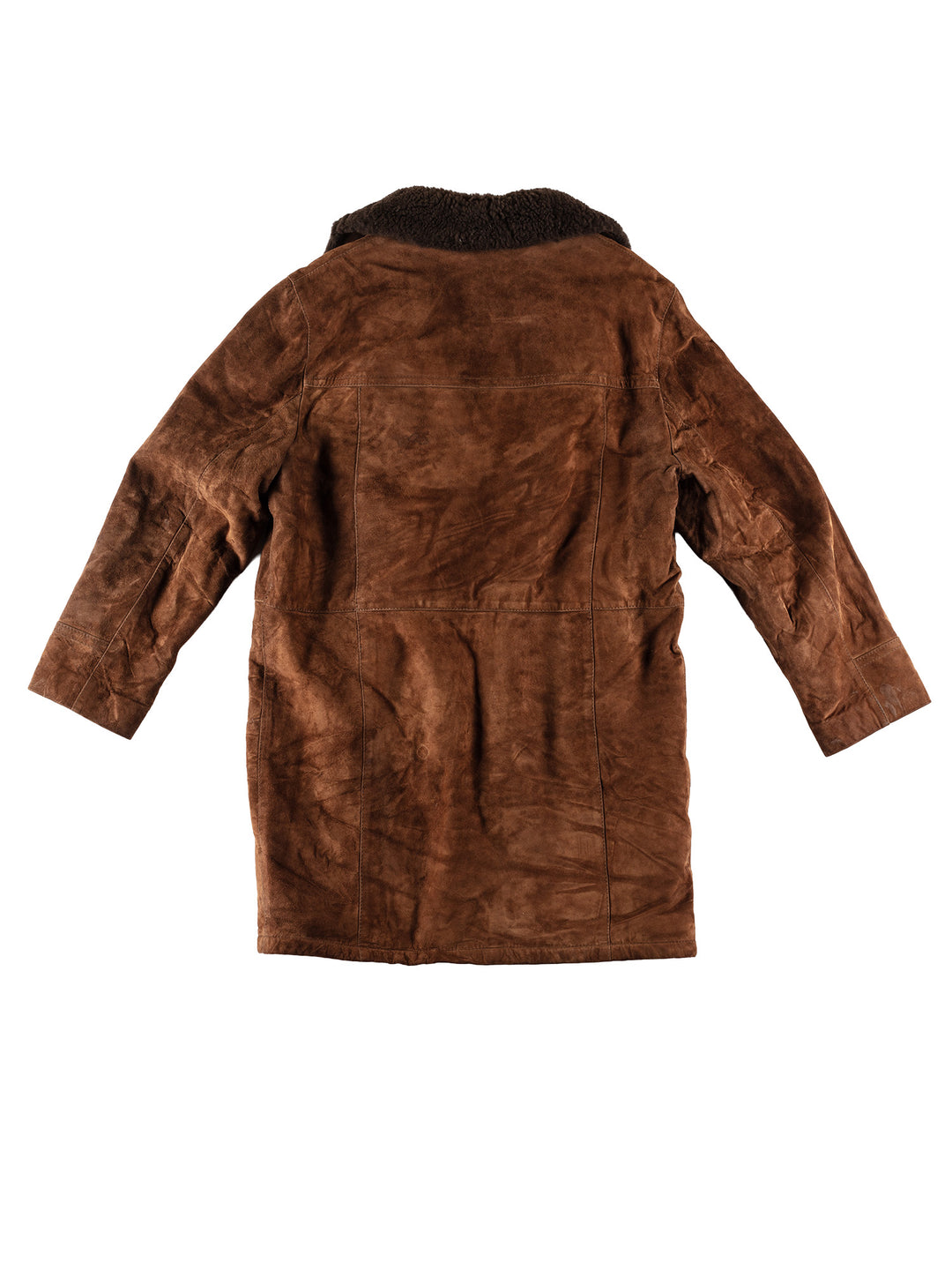 Vintage 70's Men Faux Sheepskin Coat in BrownVN601