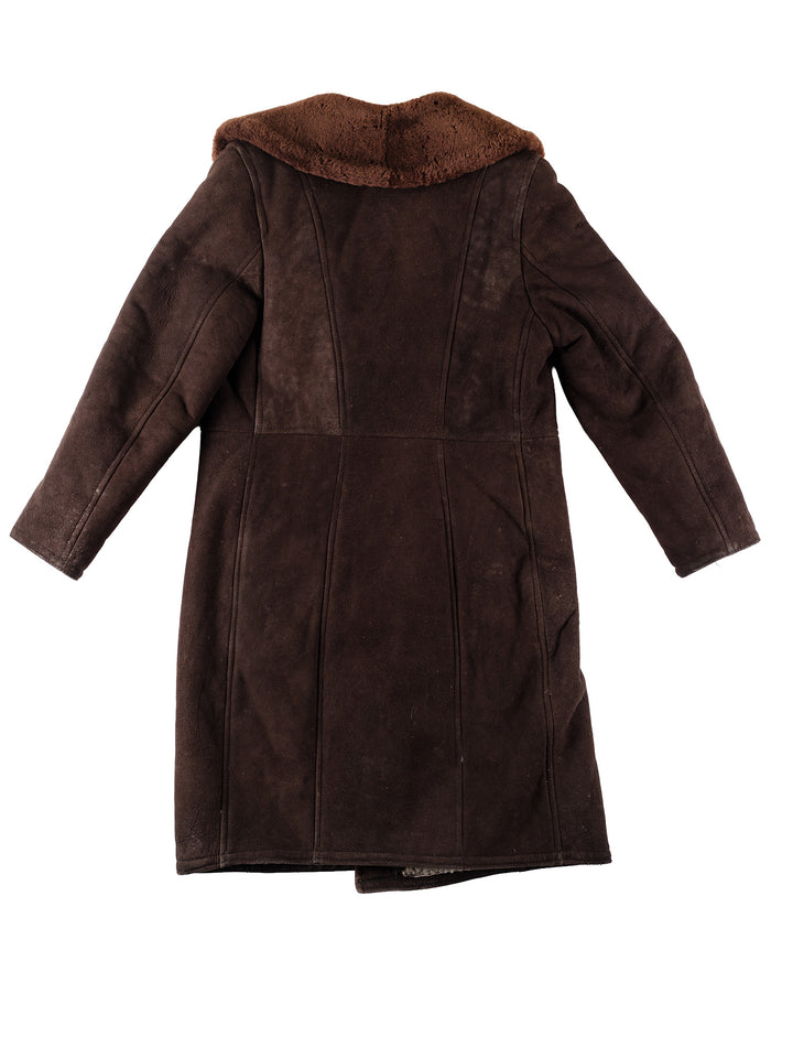 Vintage 70's Men Sheepskin Coat in BrownVN114