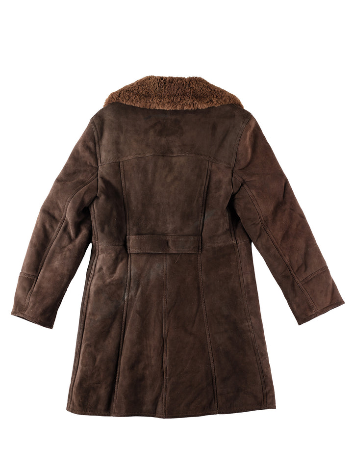 Vintage 70's Men Sheepskin Coat in BrownVN120