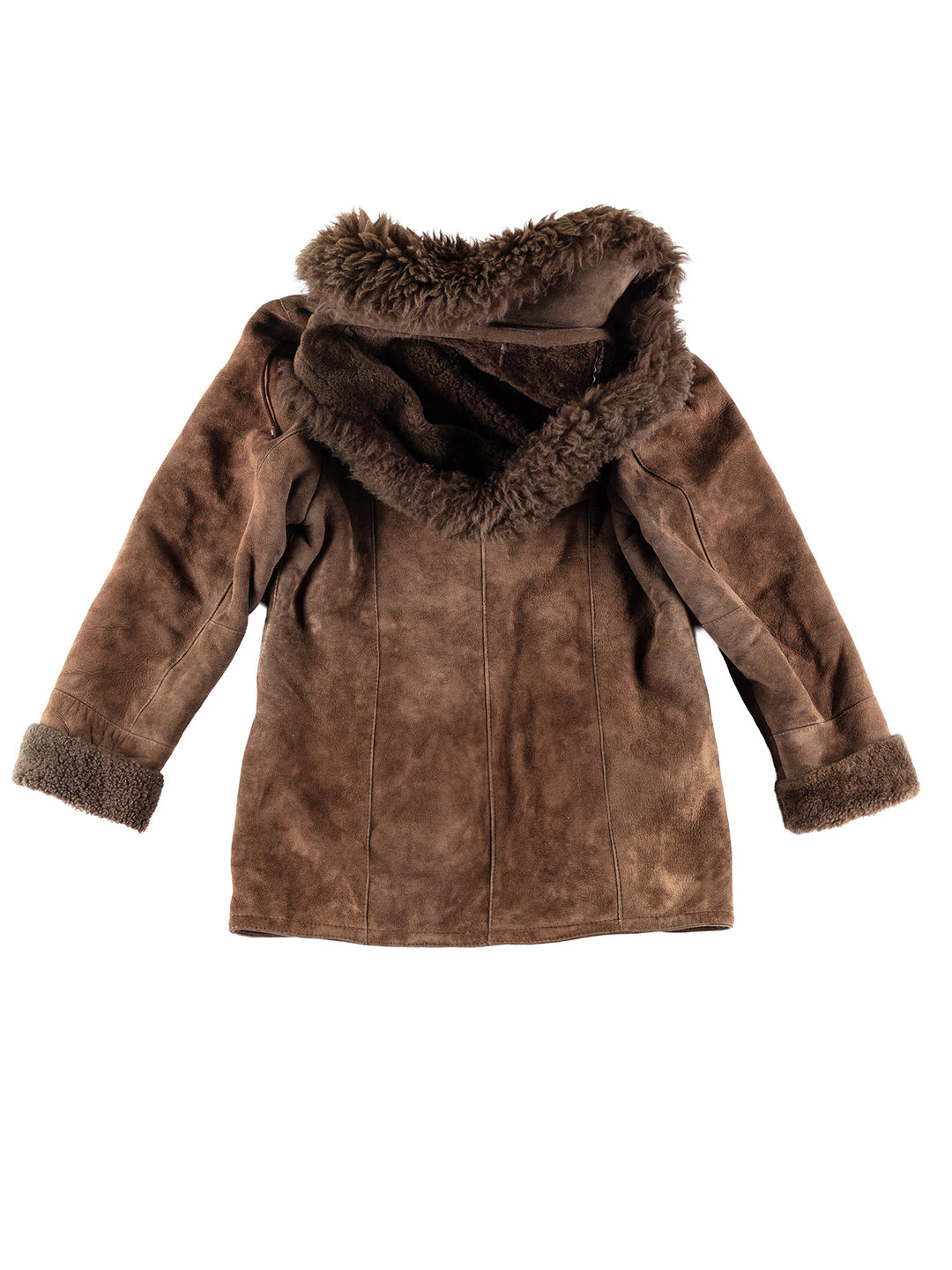 Vintage 70's Women Sheepskin Coat in BrownMN410