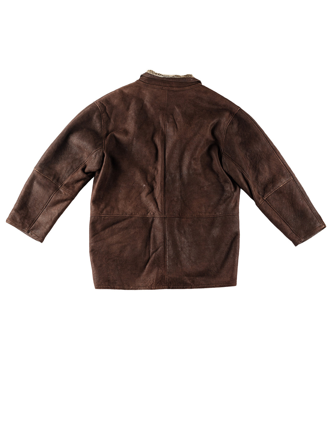 Vintage 80's Men Sheepskin Coat in BrownVN189