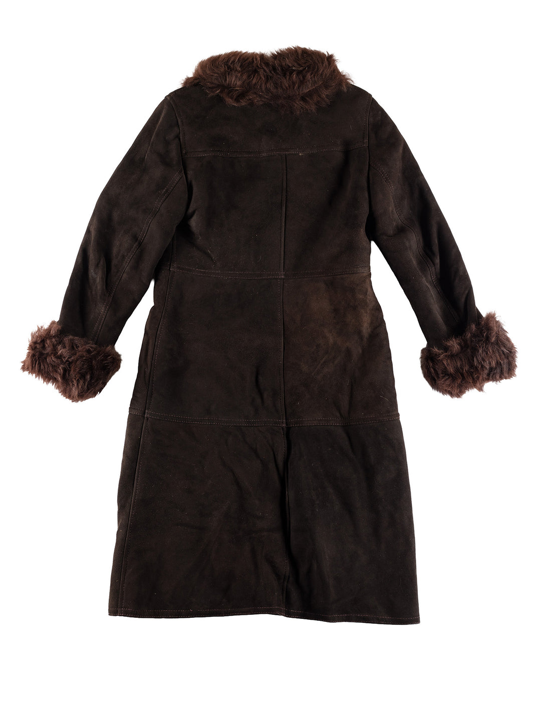 Vintage 70's Women Sheepskin Coat in BrownMN439