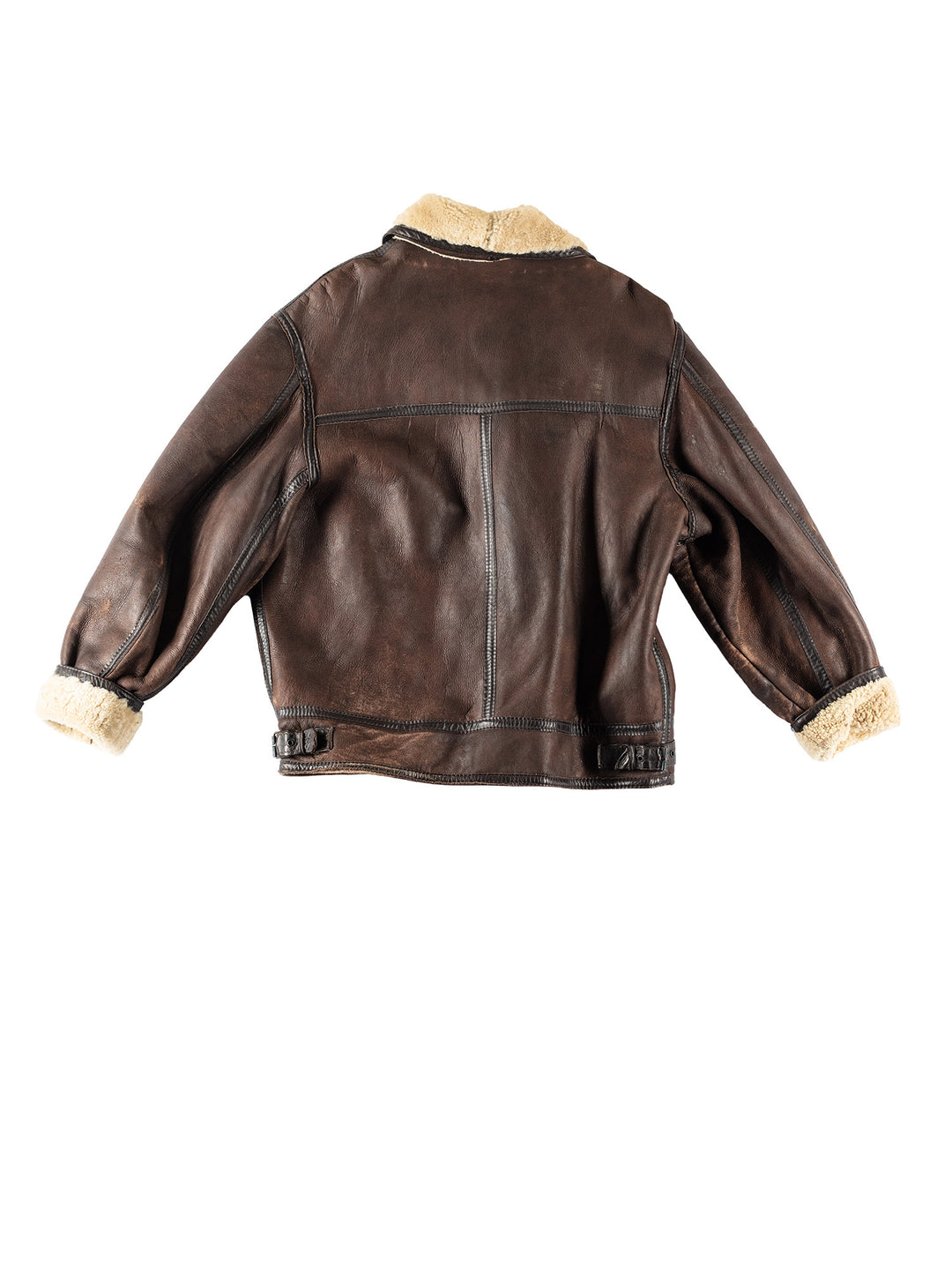Vintage 80's Men Sherpa Jacket in BrownVN263