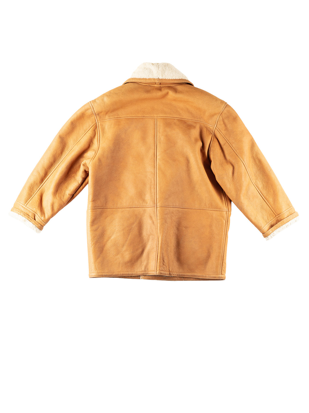 Vintage 80's Men Sheepskin Coat in BrownVN249