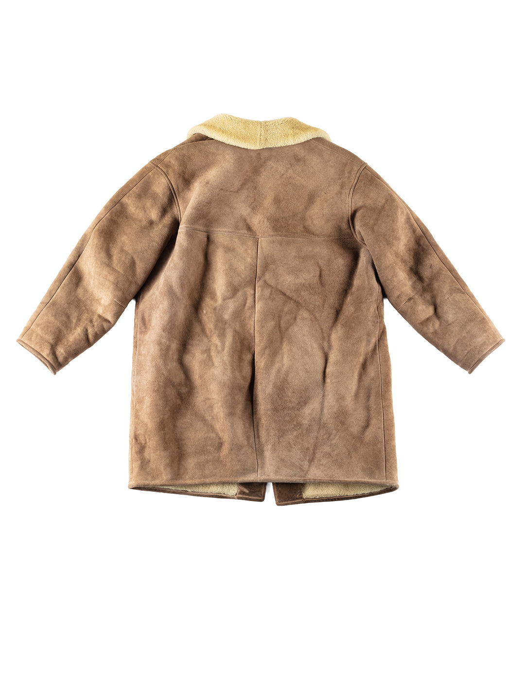 Vintage 80's Men Sheepskin Coat in BeigeVN399