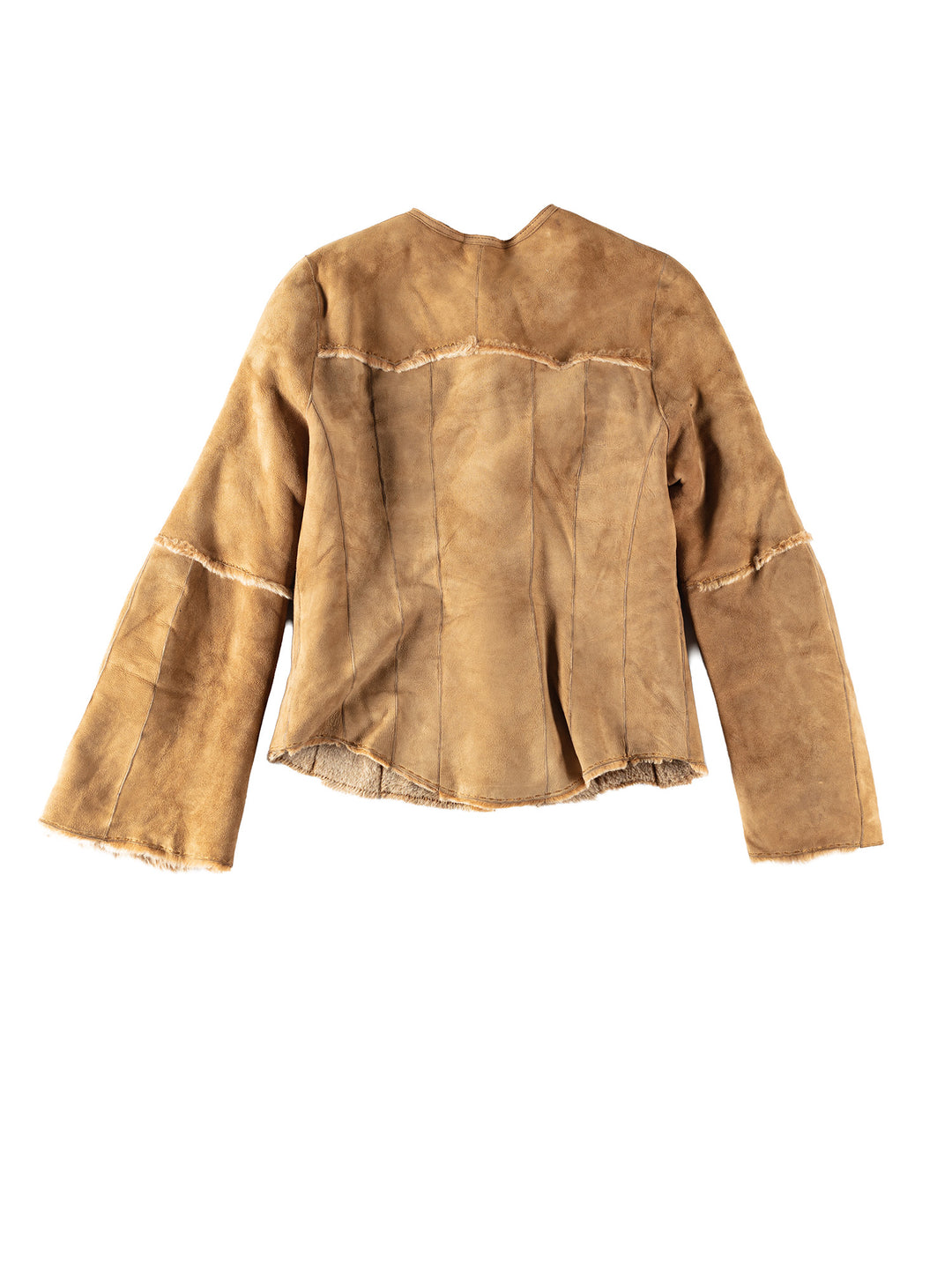 Vintage 70's Women Sheepskin Jacket in BrownMN353