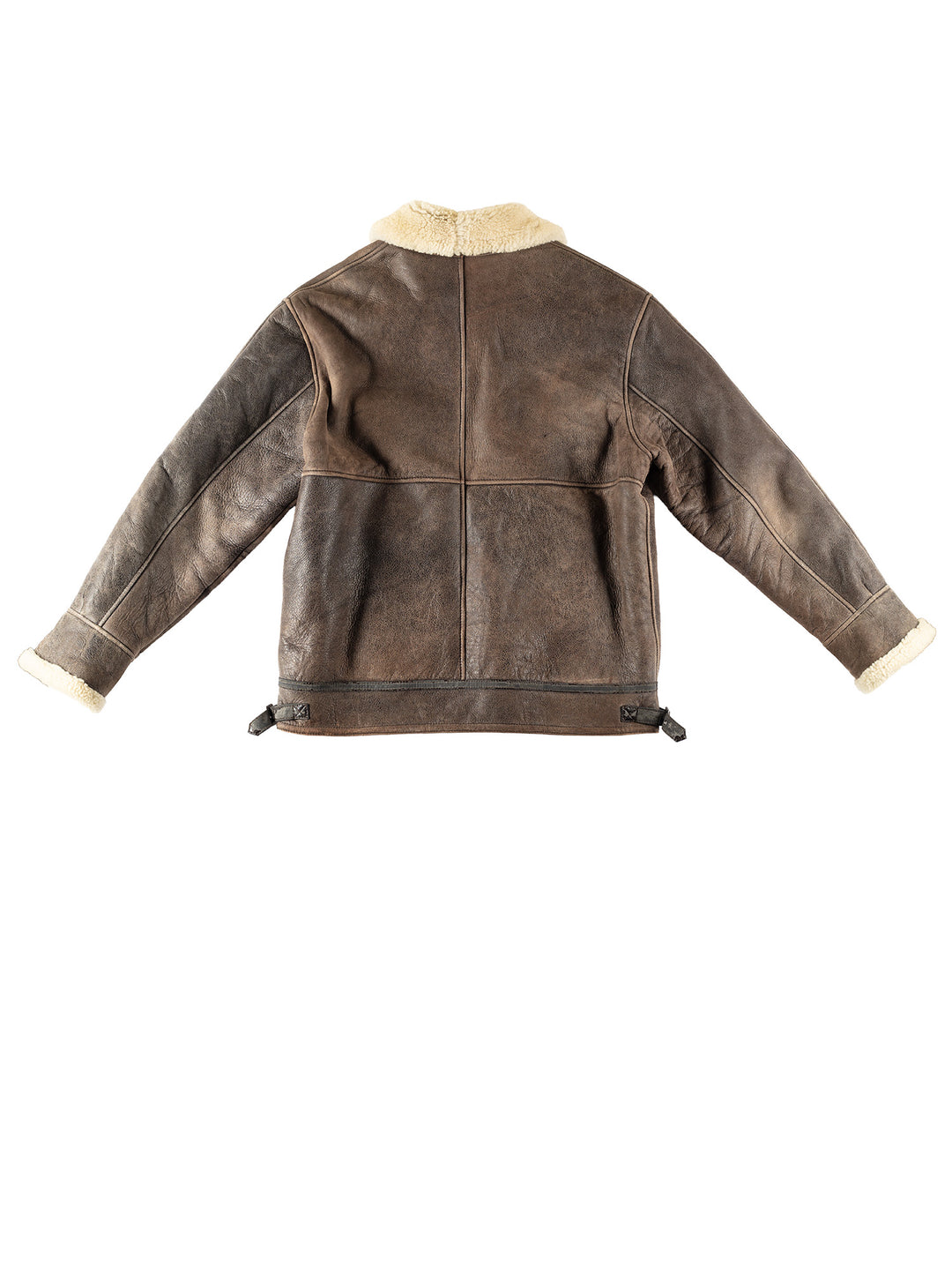 Vintage 80's Men Sheepskin Jacket in BrownVN257
