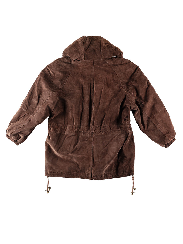 Vintage 90's Men Suede Jacket in BrownVN172