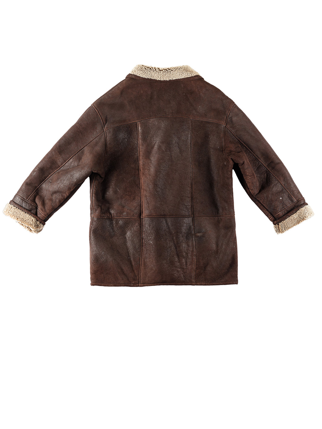 Vintage 80's Men Sheepskin Coat in BrownVN128