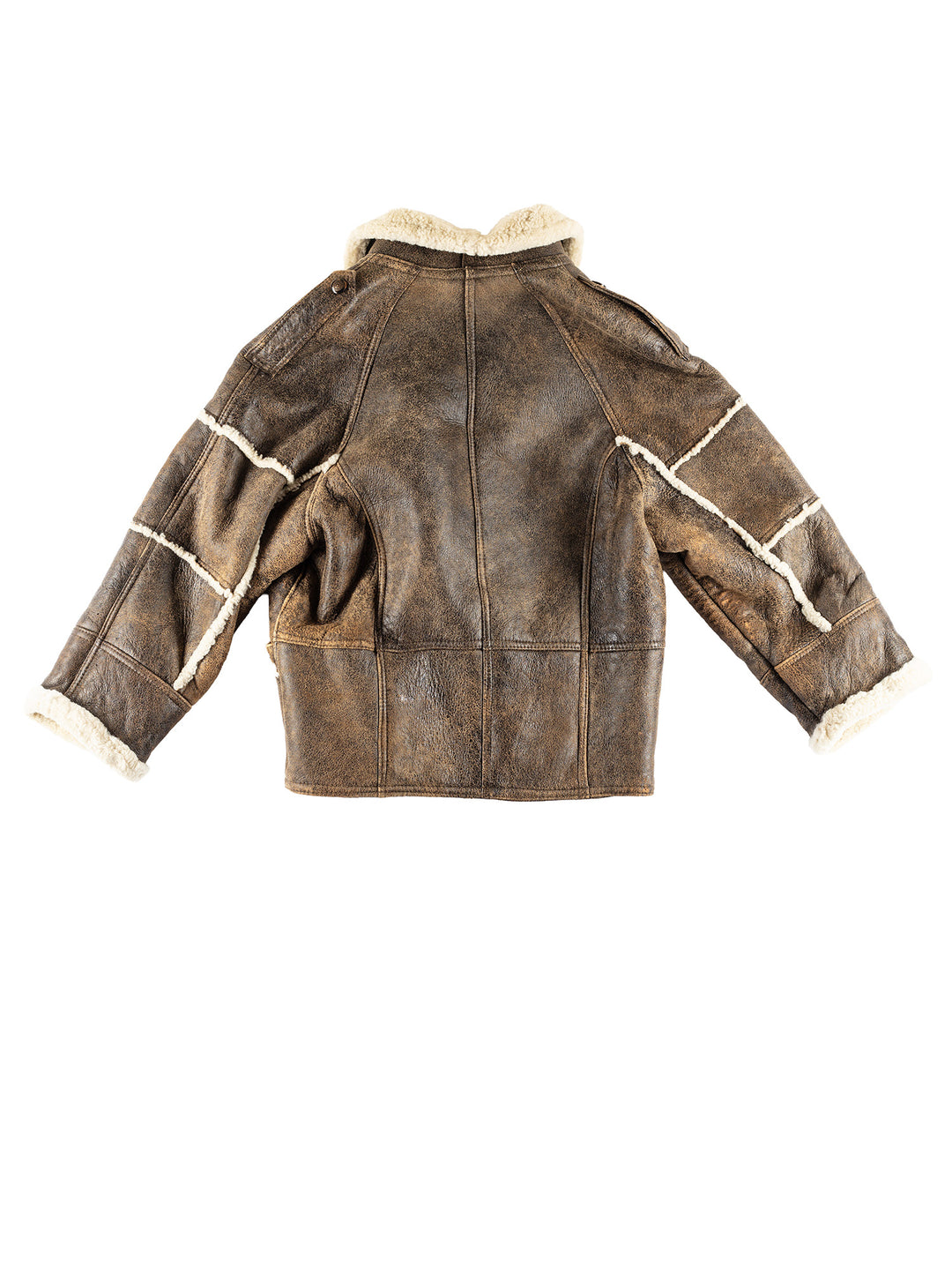 Vintage 80's Women Sheepskin Coat in BrownMN425