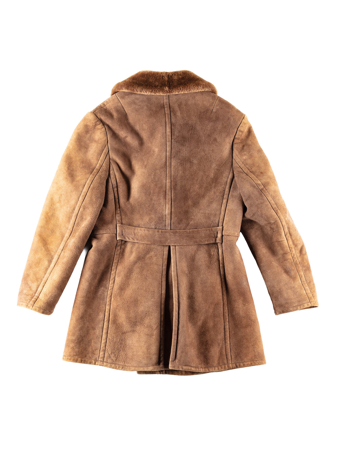 Vintage 70's Men Sheepskin Coat in BrownVN253
